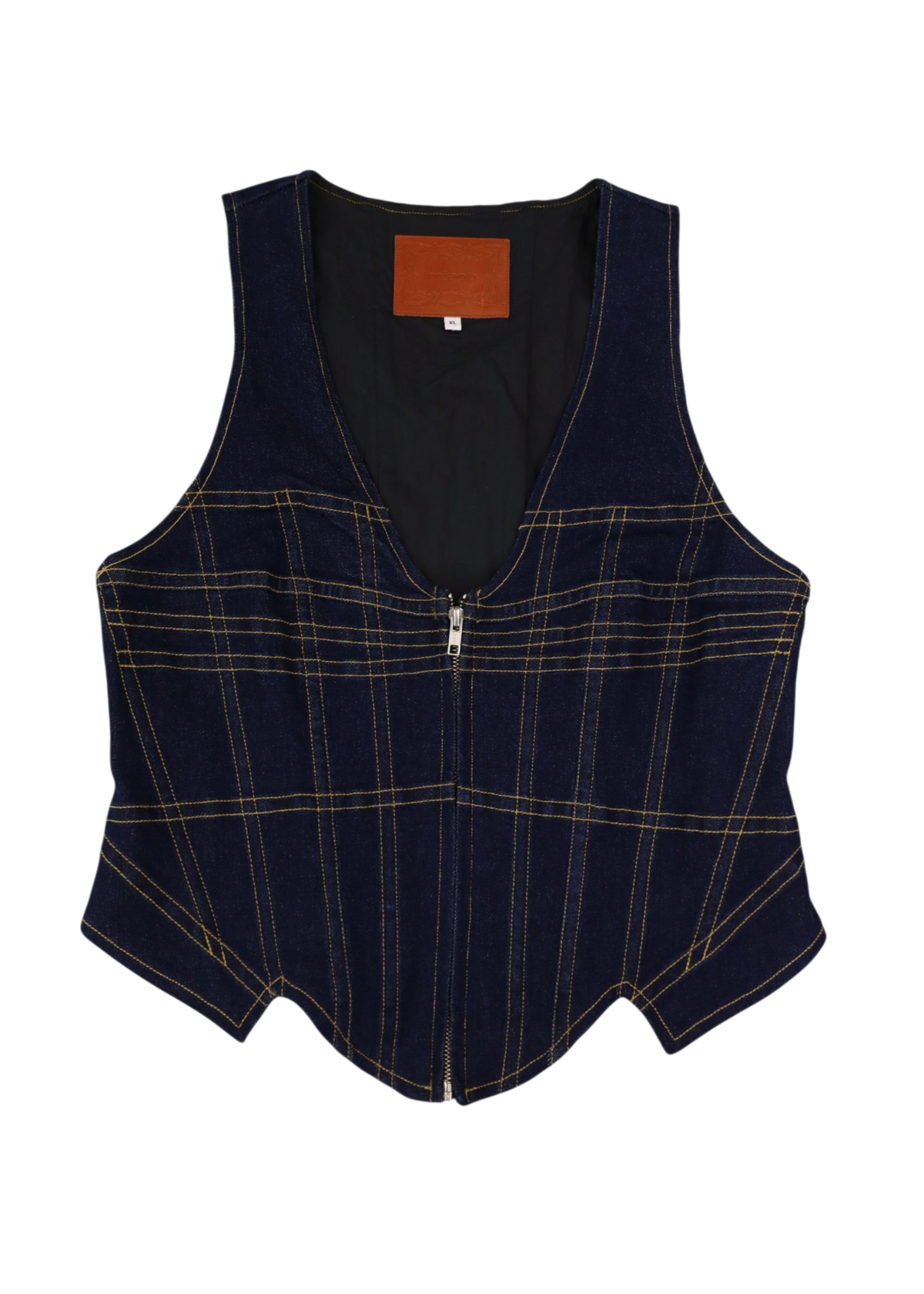 MIAOU 'Dolly' Indigo Denim Corset