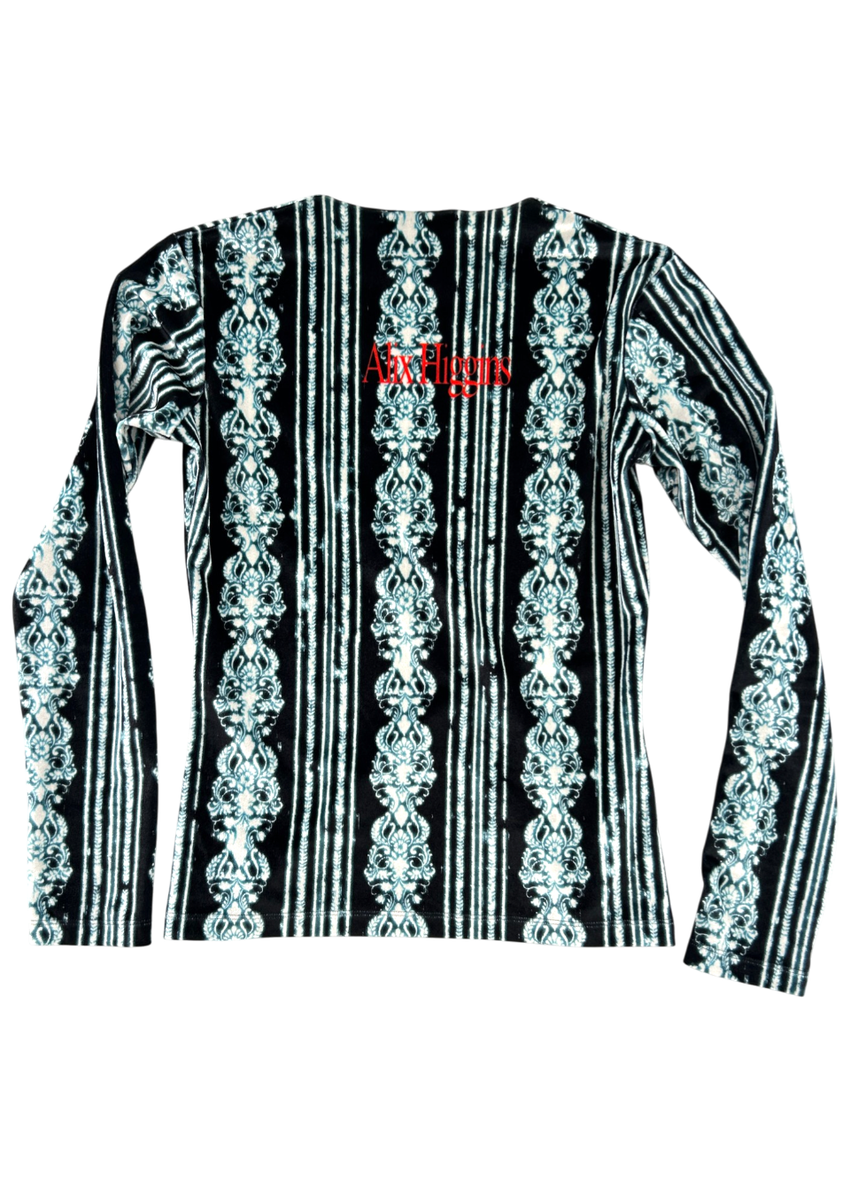 ALIX HIGGINS Velour 'Lore' Wallpaper Print Top