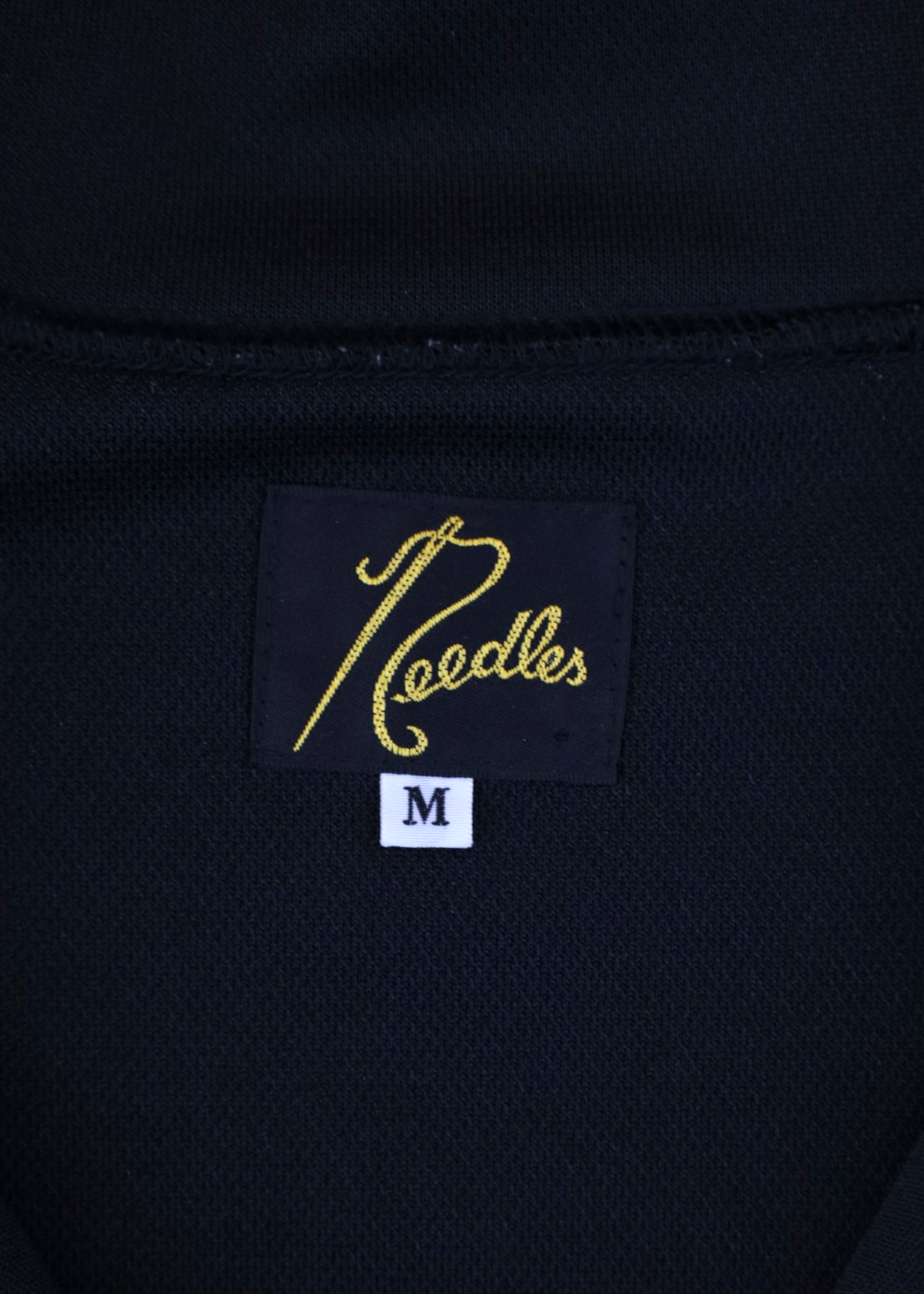 NEEDLES Black/Powder Blue Poly Smooth Track Jacket