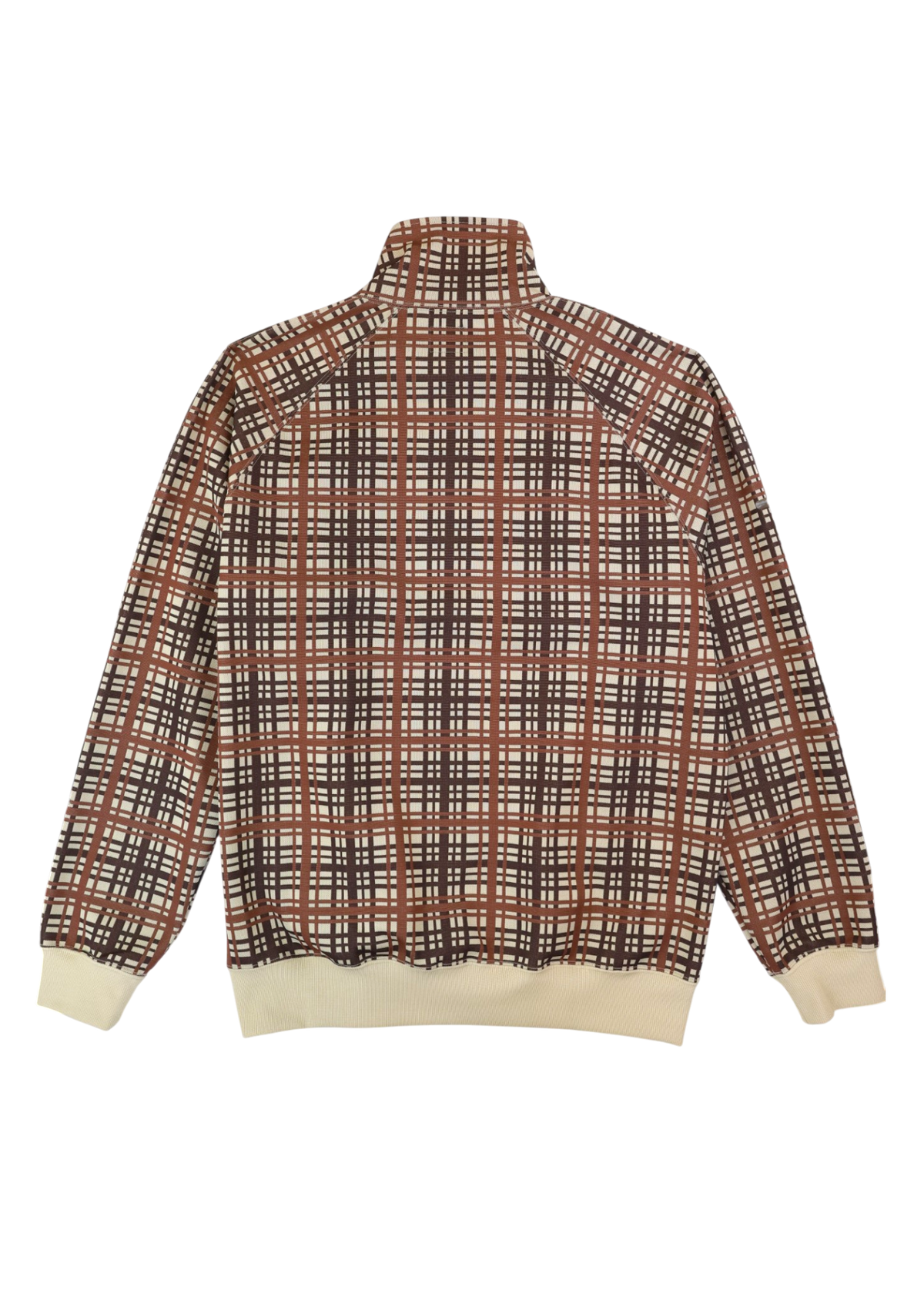 NEEDLES Brown/Beige Check Double Zip Jacket