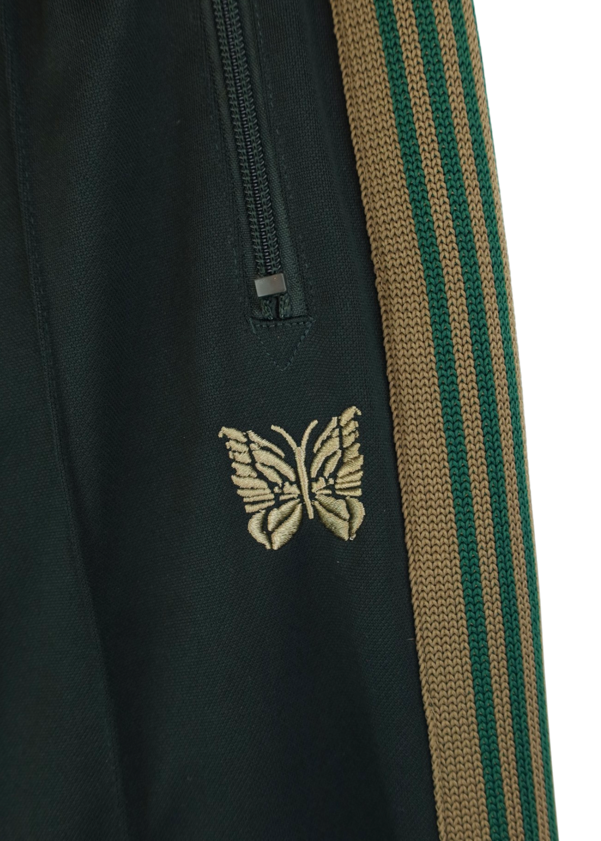 NEEDLES Green/Khaki Straight Leg Track Pants