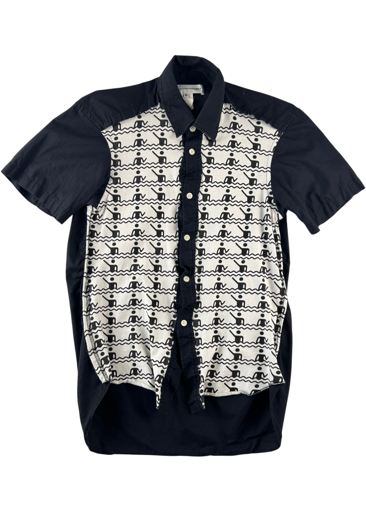 COMME DES GARCONS SHIRT Swimming Figure Print Shirt