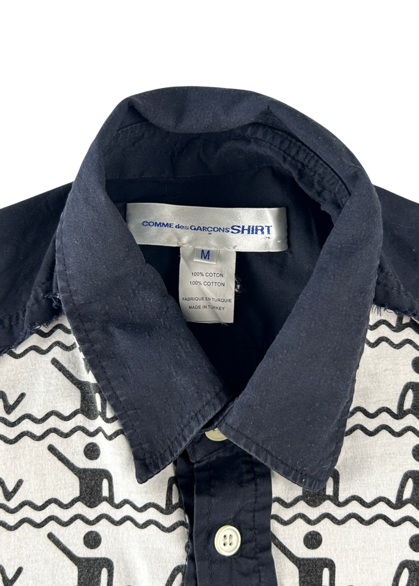 COMME DES GARCONS SHIRT Swimming Figure Print Shirt