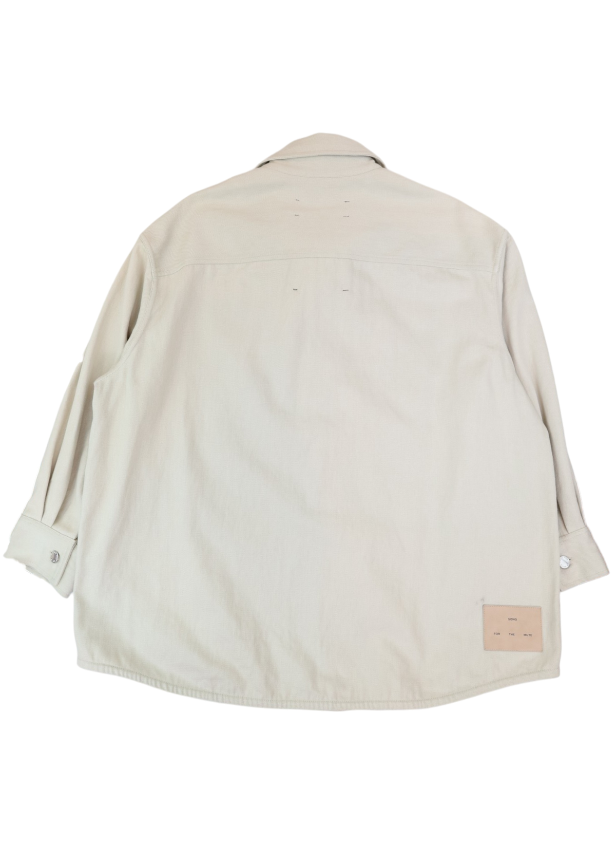 SONG FOR THE MUTE (AS IS) 24.2 Teardrop Cream Cotton Drill Embroidered Jacket
