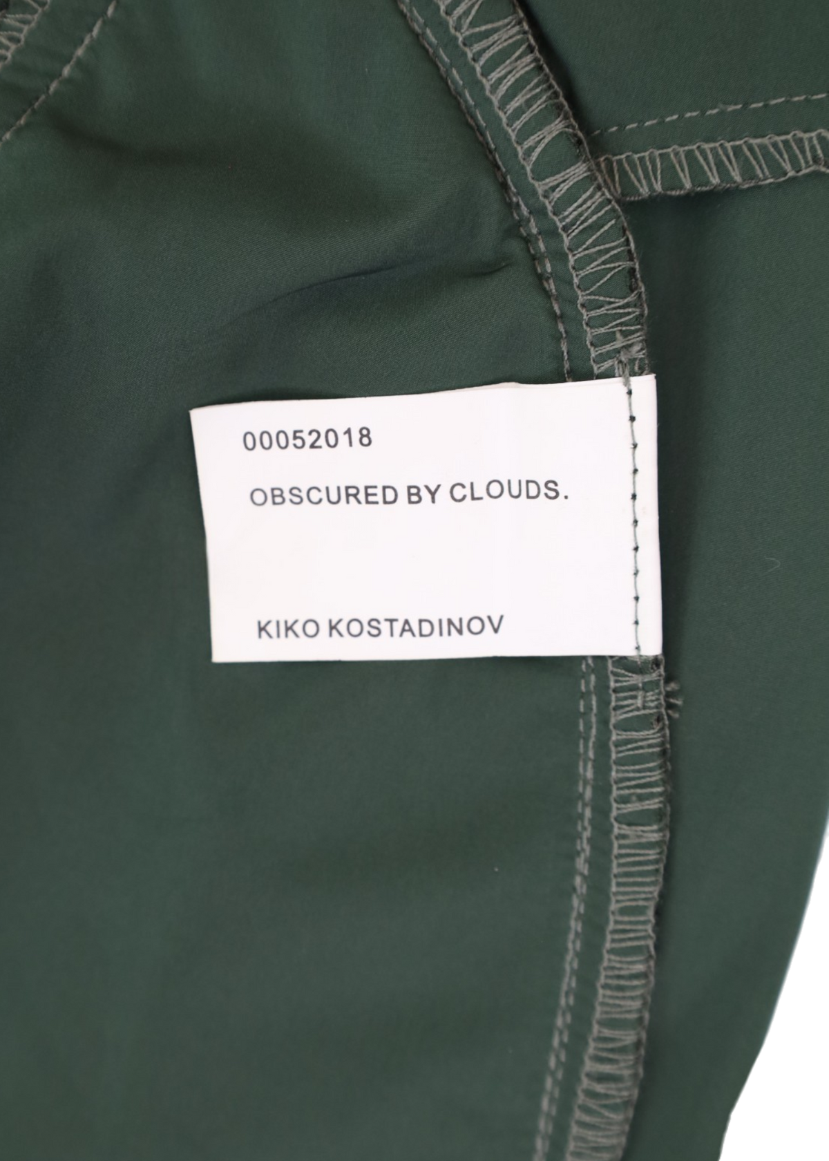 KIKO KOSTADINOV AW2018 'Gaeten' Green Wool/Nylon Blend Press Stud Pants