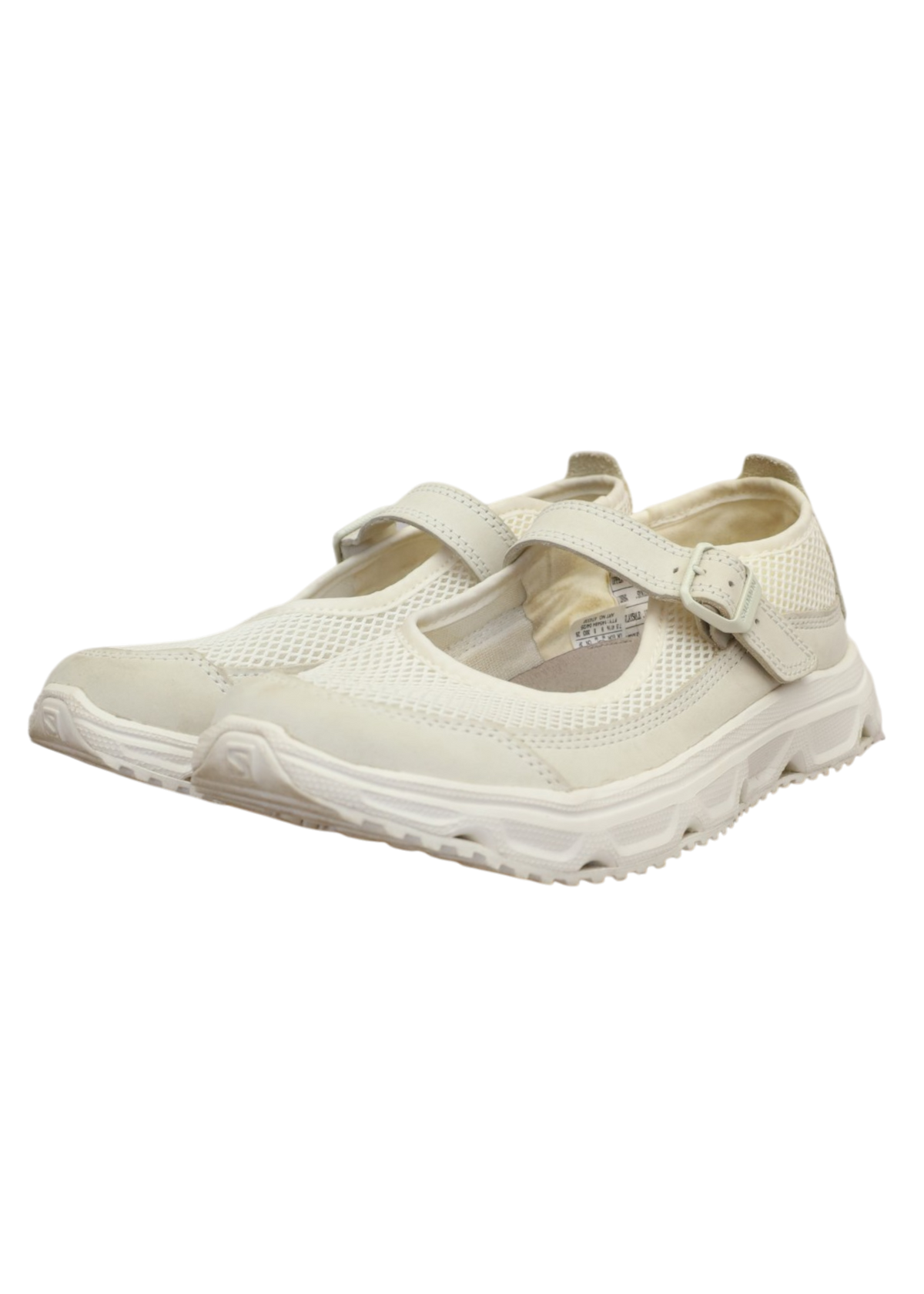 SALOMON 'RX Mary-Jeanne' White Leather/Mesh Sneakers