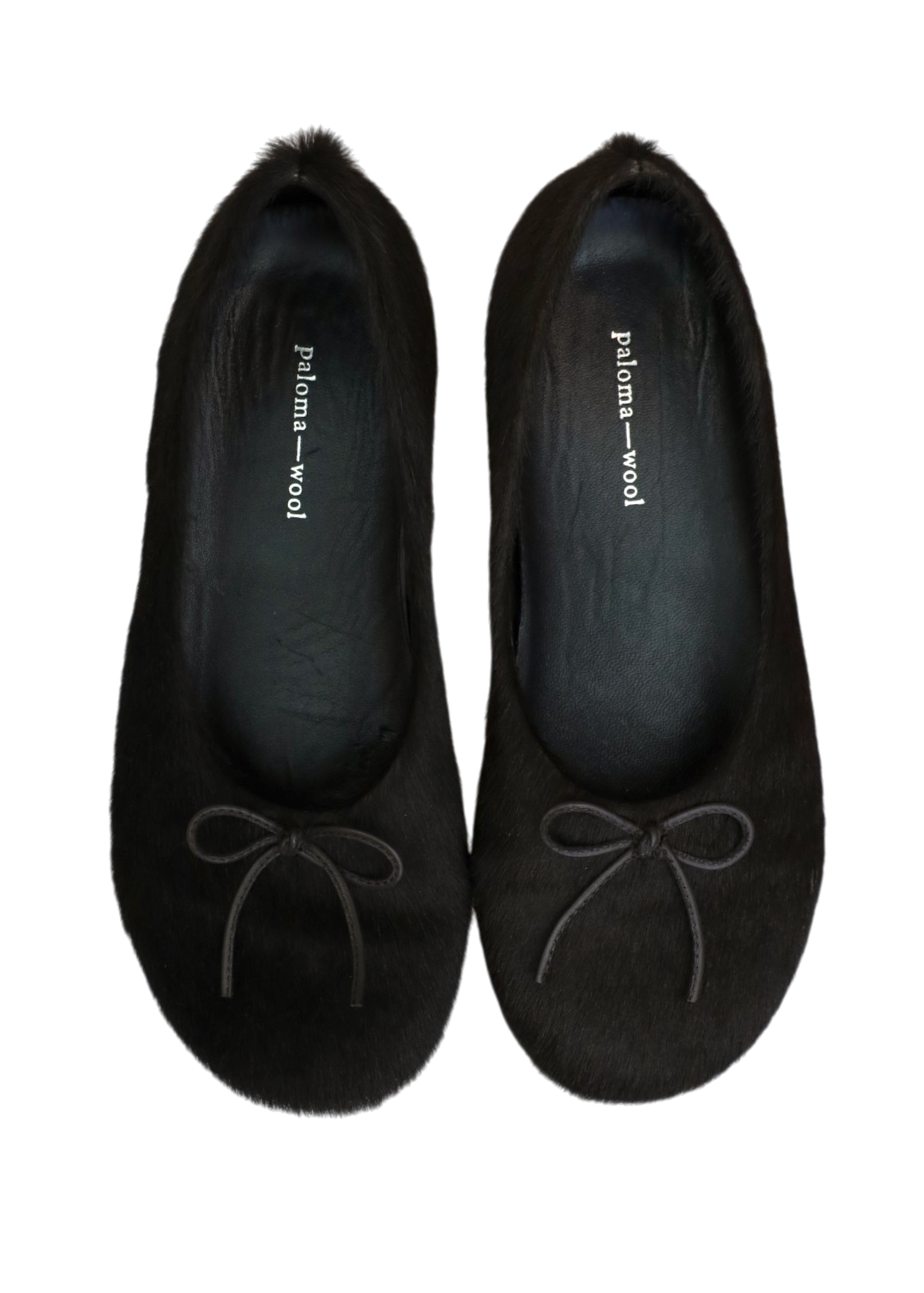 PALOMA WOOL 'Napoli Ballerine II' Brown Pony Hair Bow Flats
