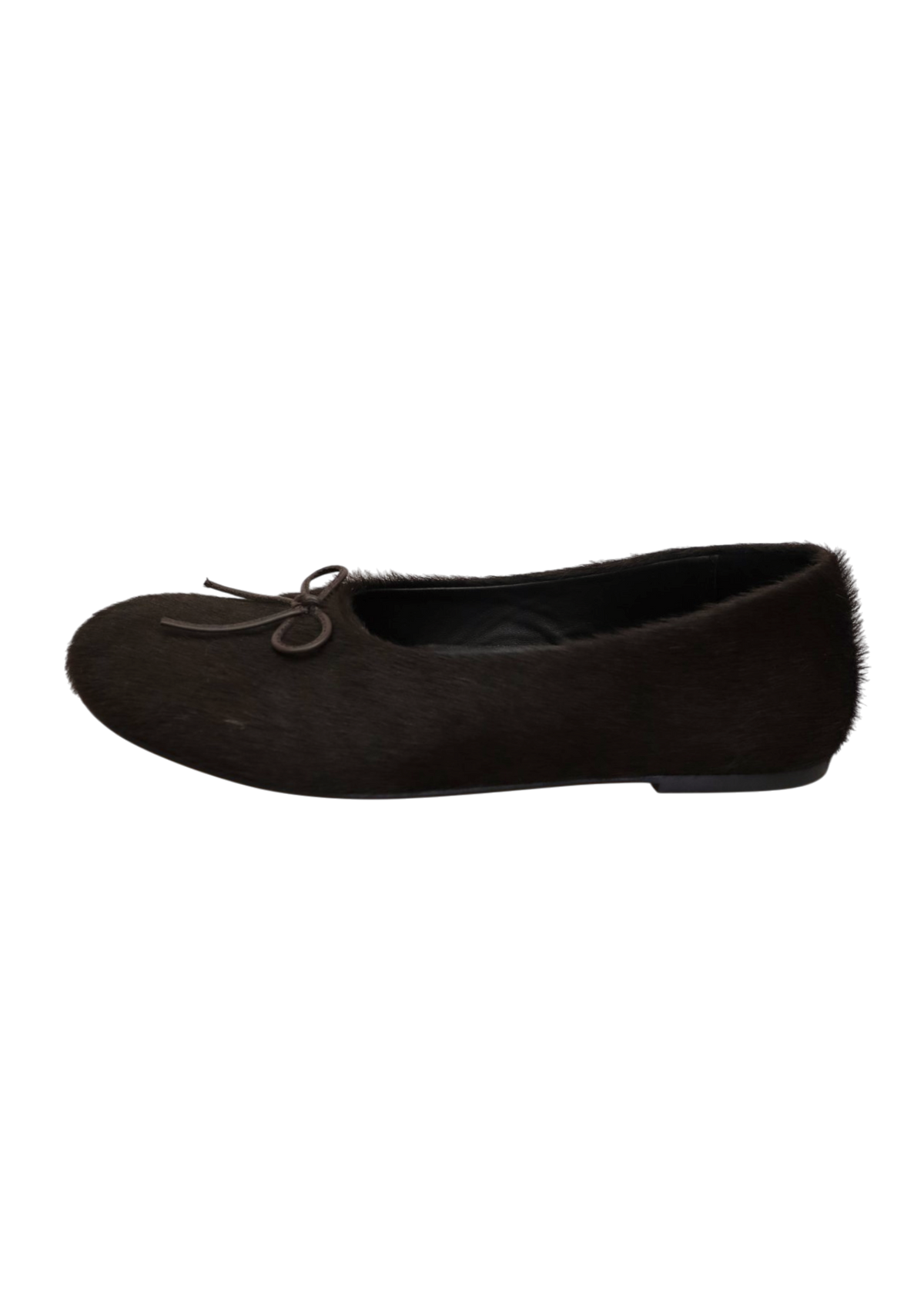 PALOMA WOOL 'Napoli Ballerine II' Brown Pony Hair Bow Flats