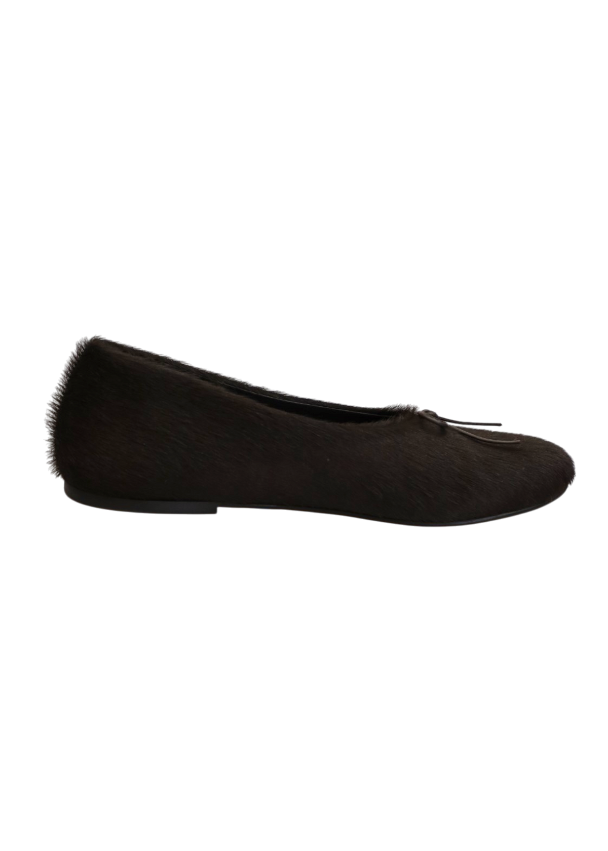 PALOMA WOOL 'Napoli Ballerine II' Brown Pony Hair Bow Flats