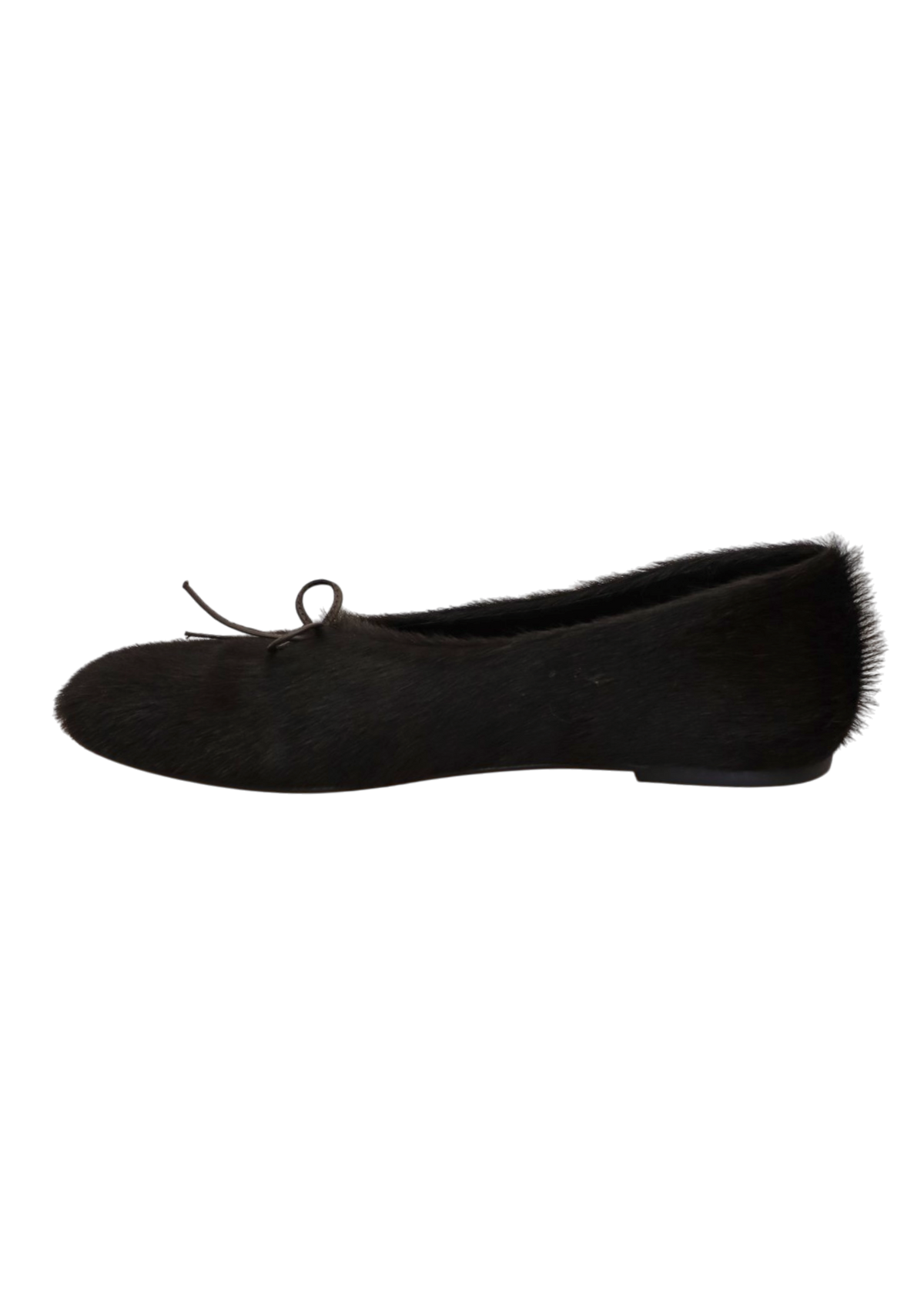 PALOMA WOOL 'Napoli Ballerine II' Brown Pony Hair Bow Flats