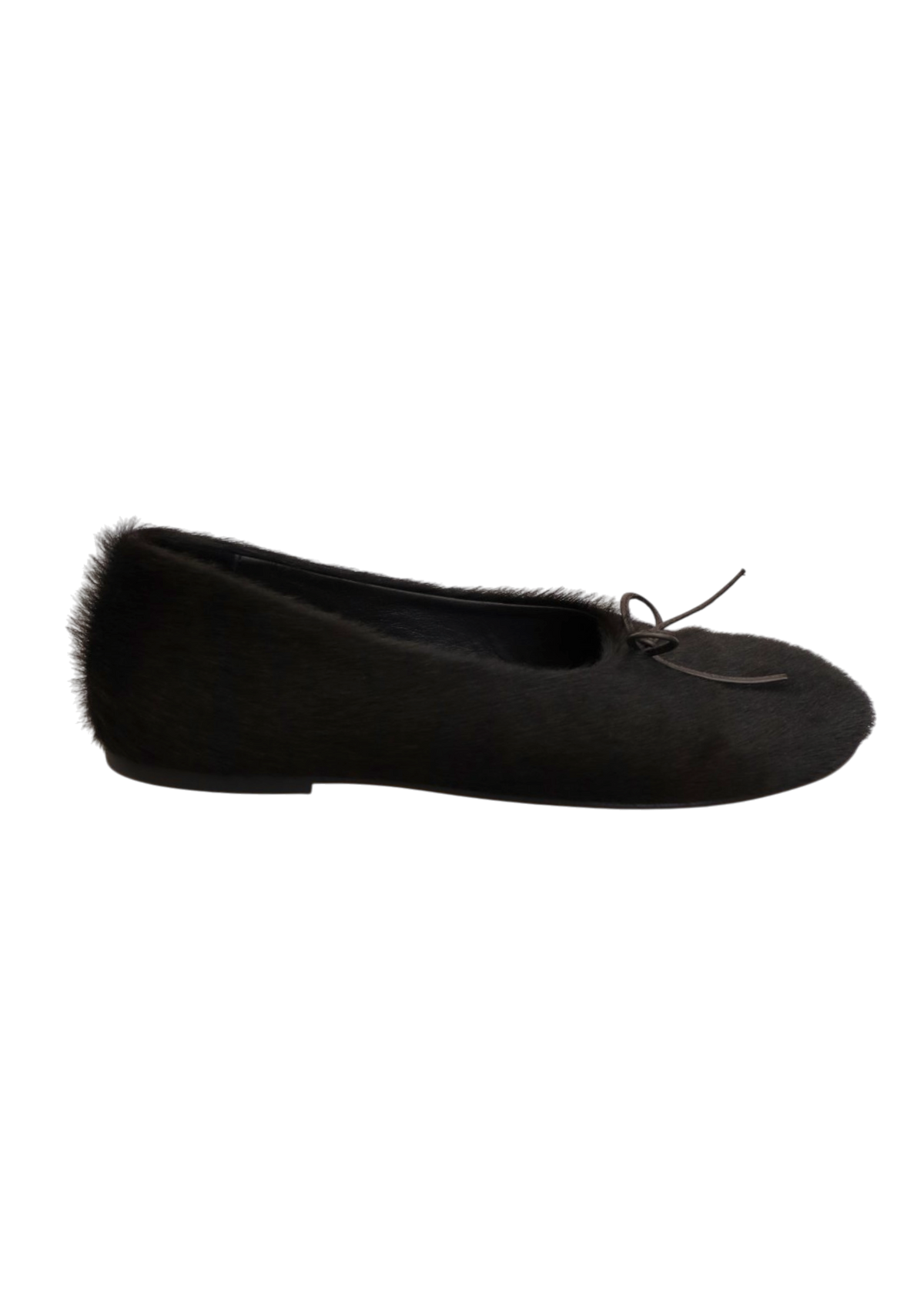 PALOMA WOOL 'Napoli Ballerine II' Brown Pony Hair Bow Flats