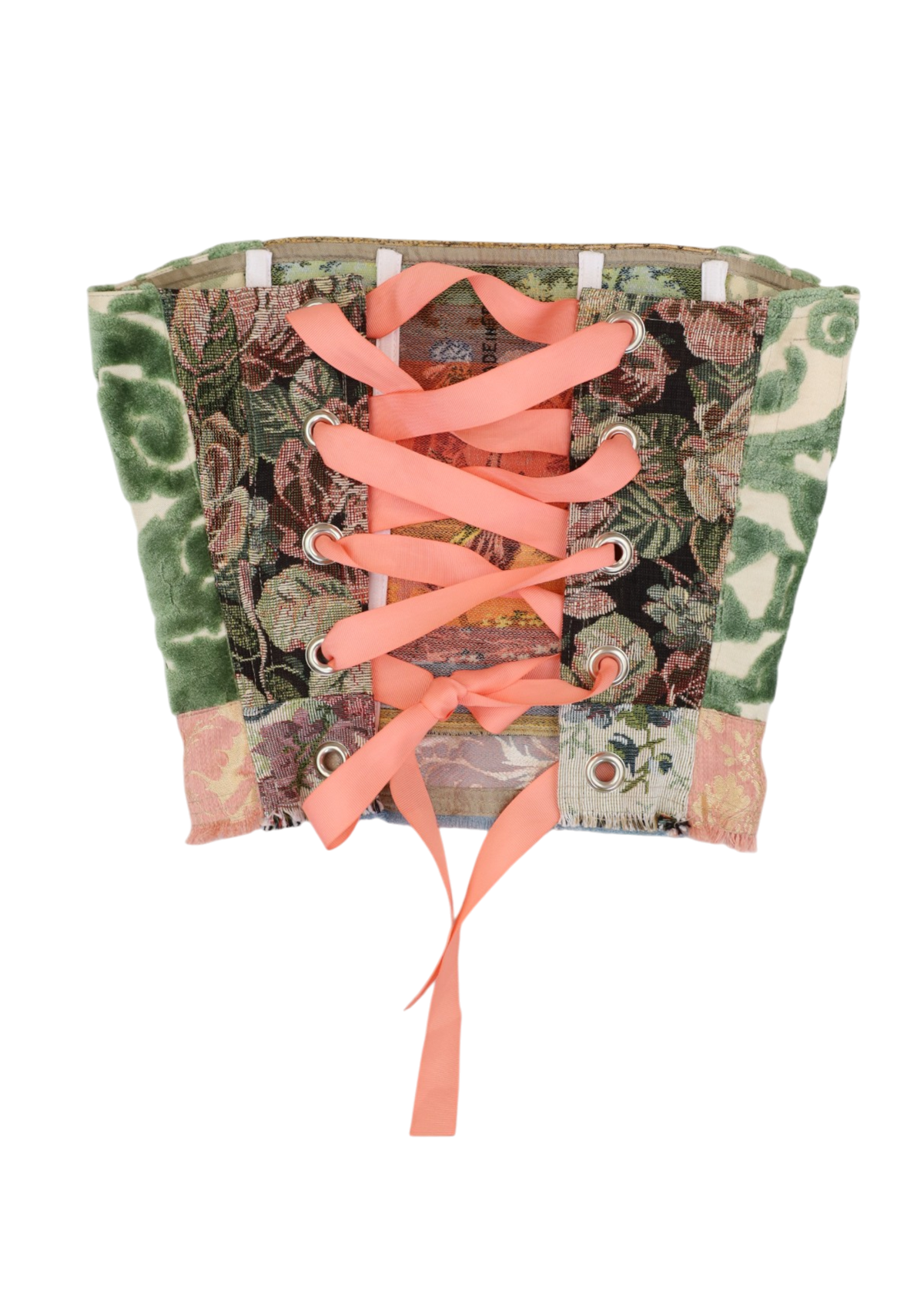 KRISTIN MALLISON Tapestry Lace Up Corset