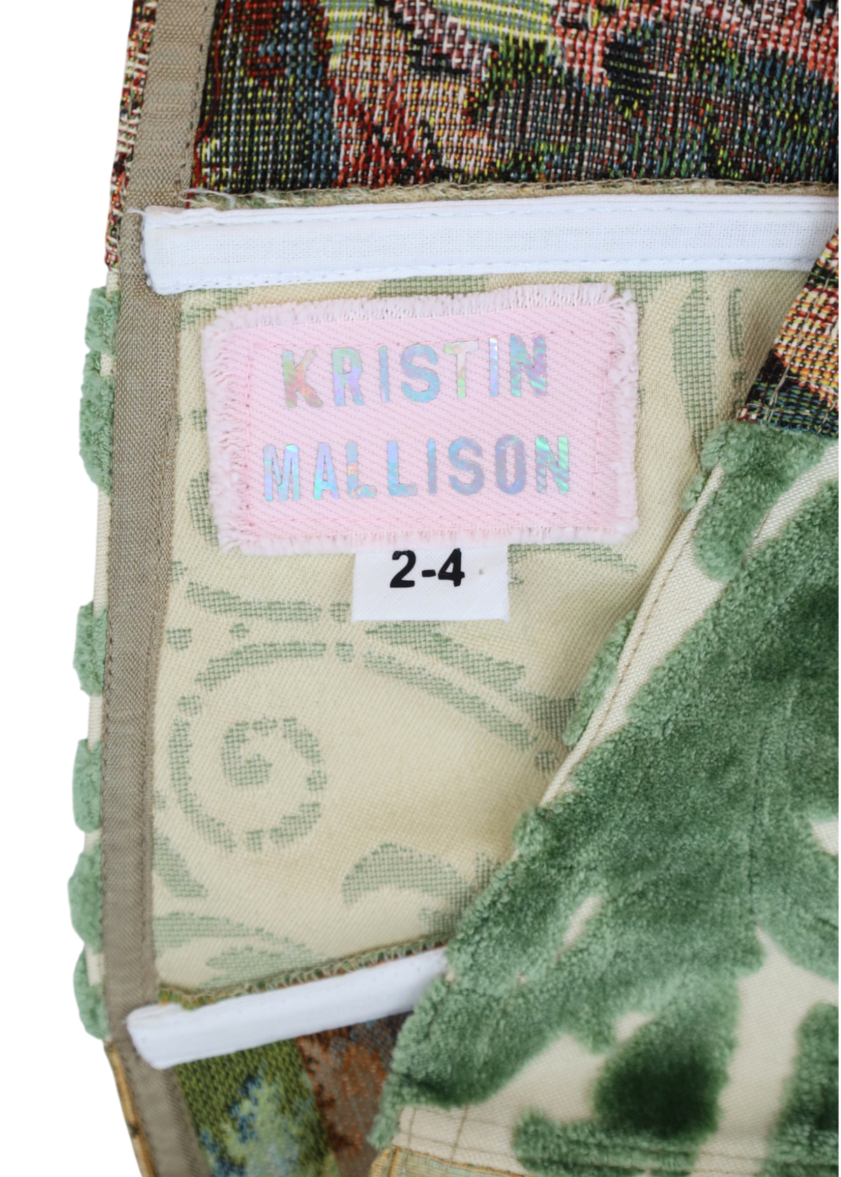 KRISTIN MALLISON Tapestry Lace Up Corset