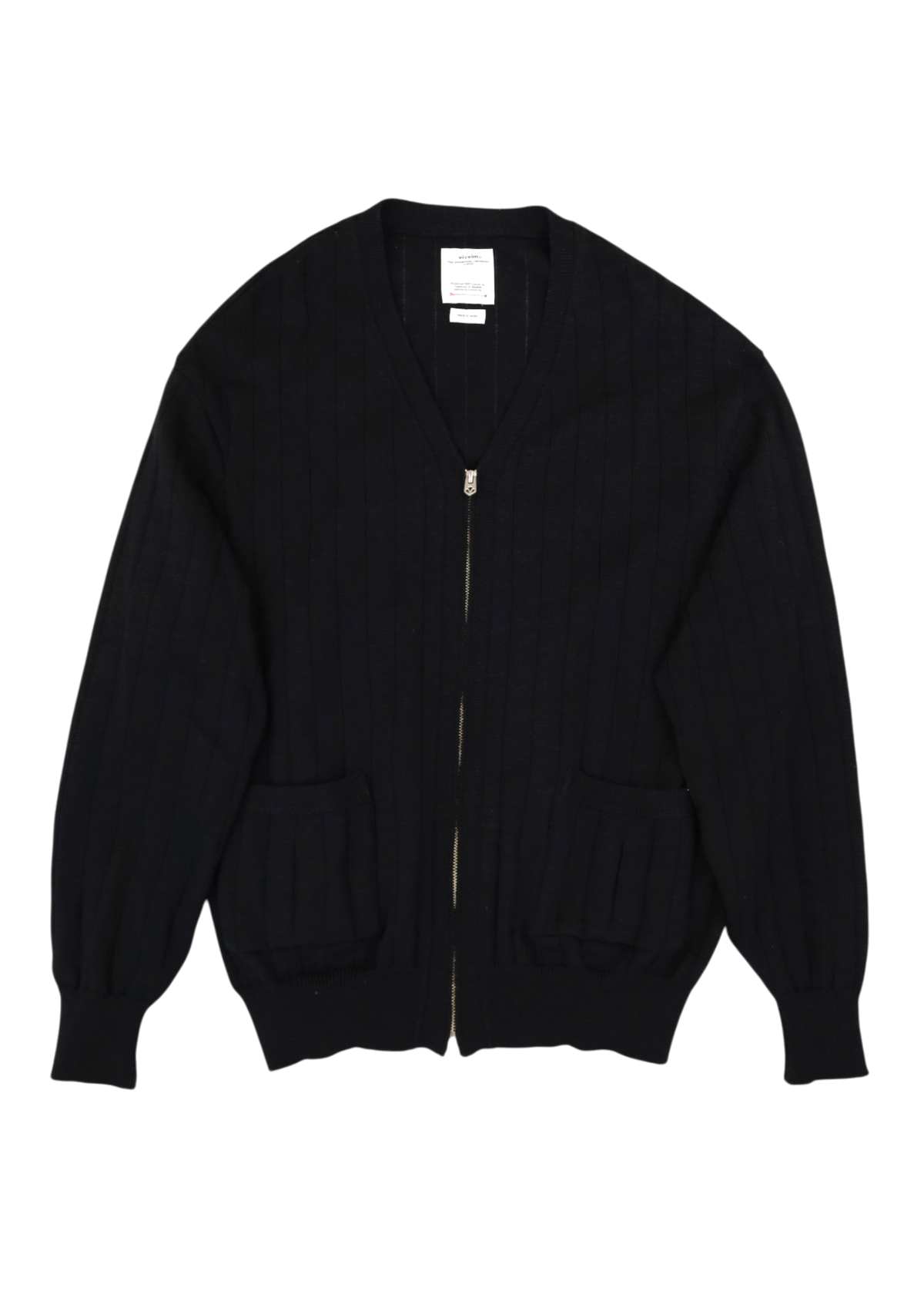 VISVIM (NWT) Black Wool/Linen Knit Cardigan
