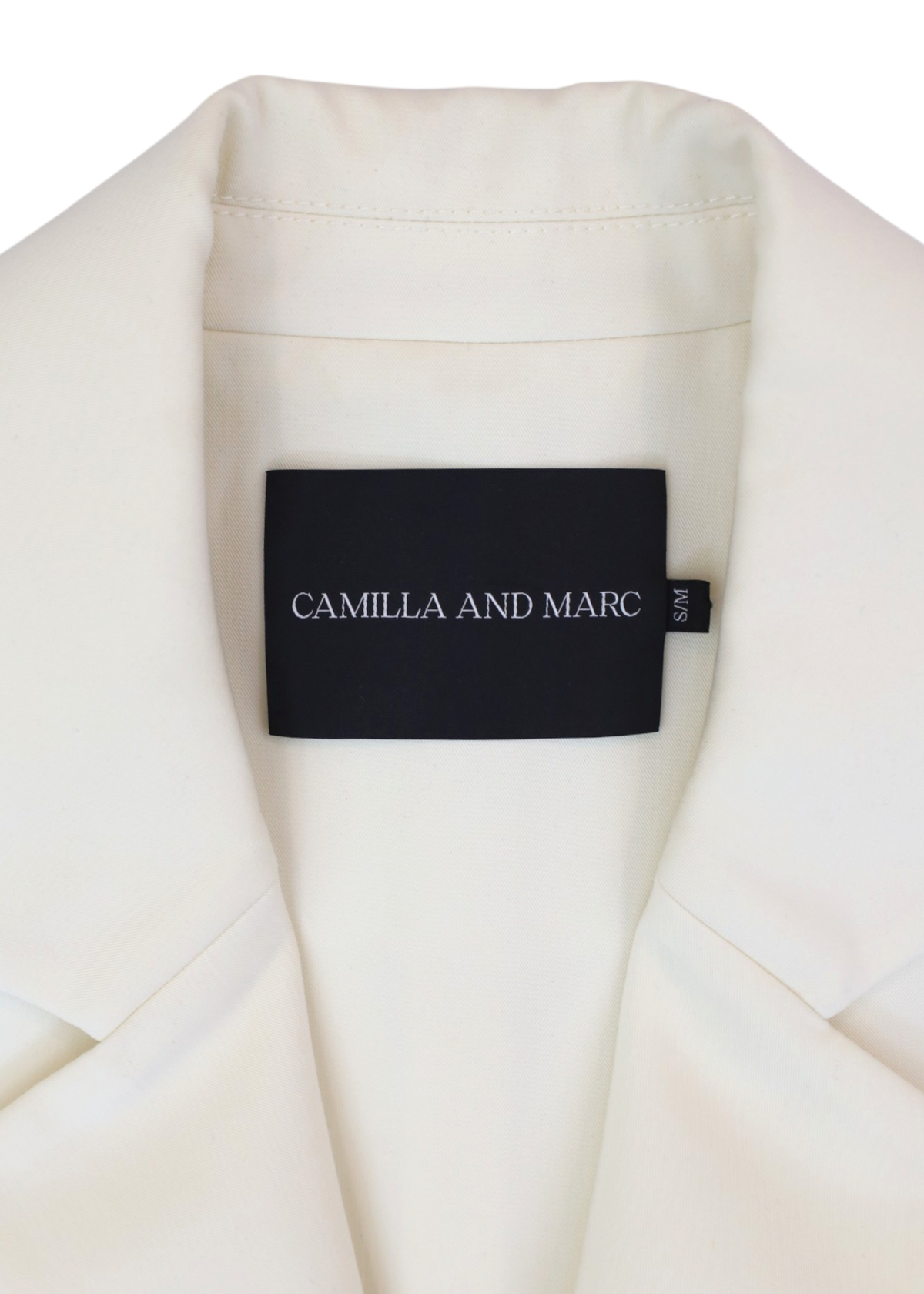 CAMILLA & MARC 'Archer Blazer' Cream Tulle Trim Vest