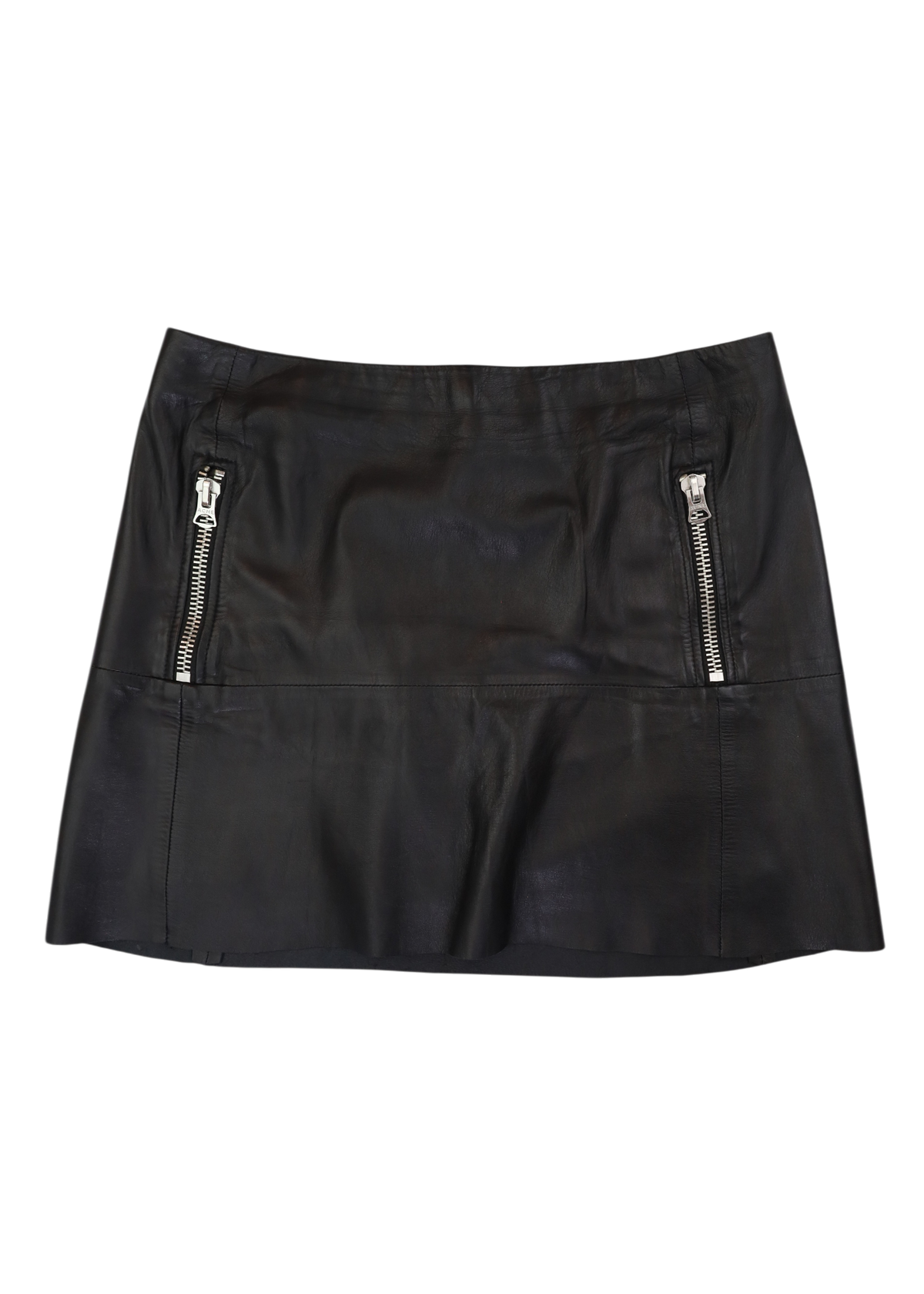 ACNE STUDIOS S/S14 Black Lamb Leather Mini Skirt