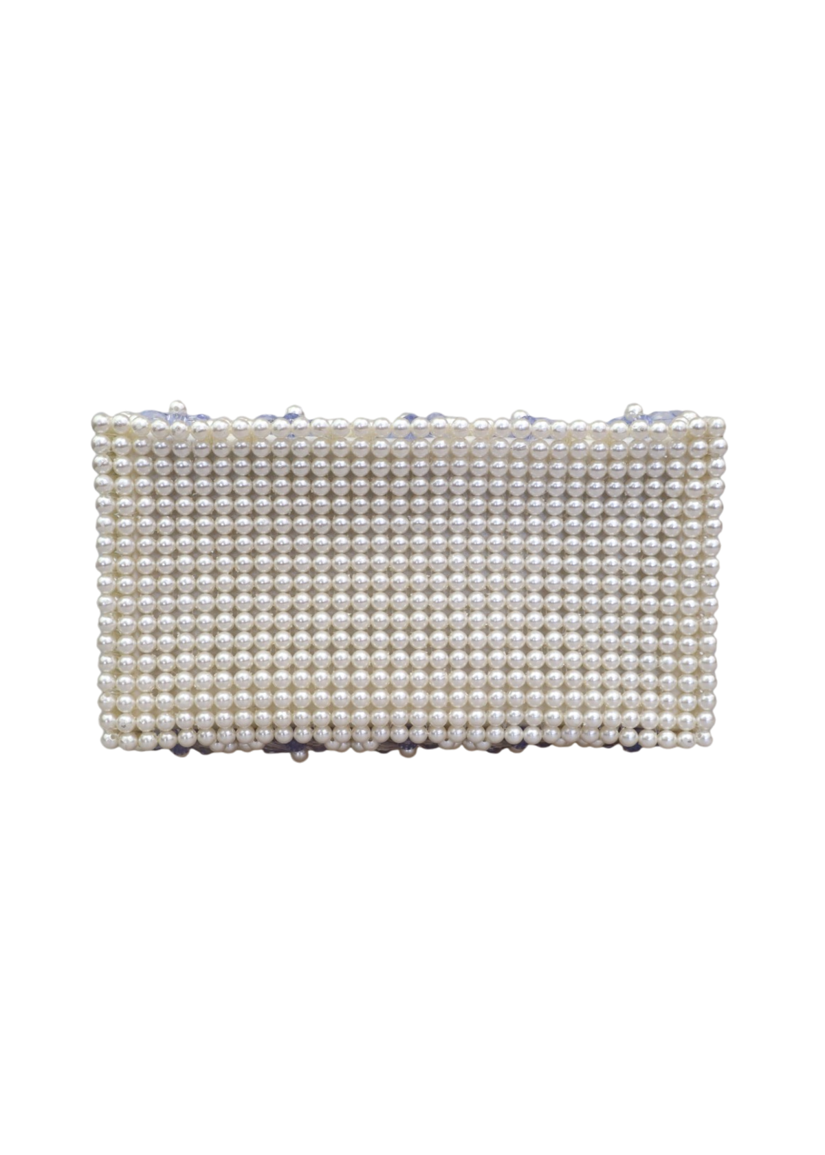 SHRIMPS 'Antonia' Faux Pearl/Blue Flower Beaded Bag