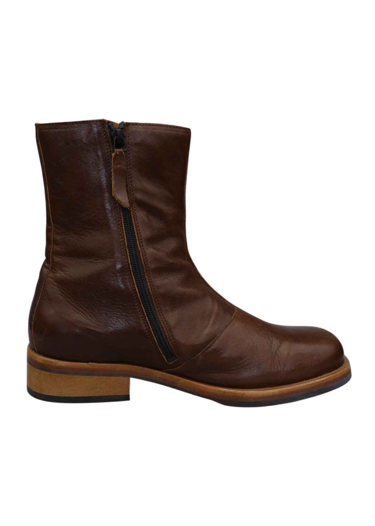 OUR LEGACY 'Camion' Brown Leather Ankle Boots