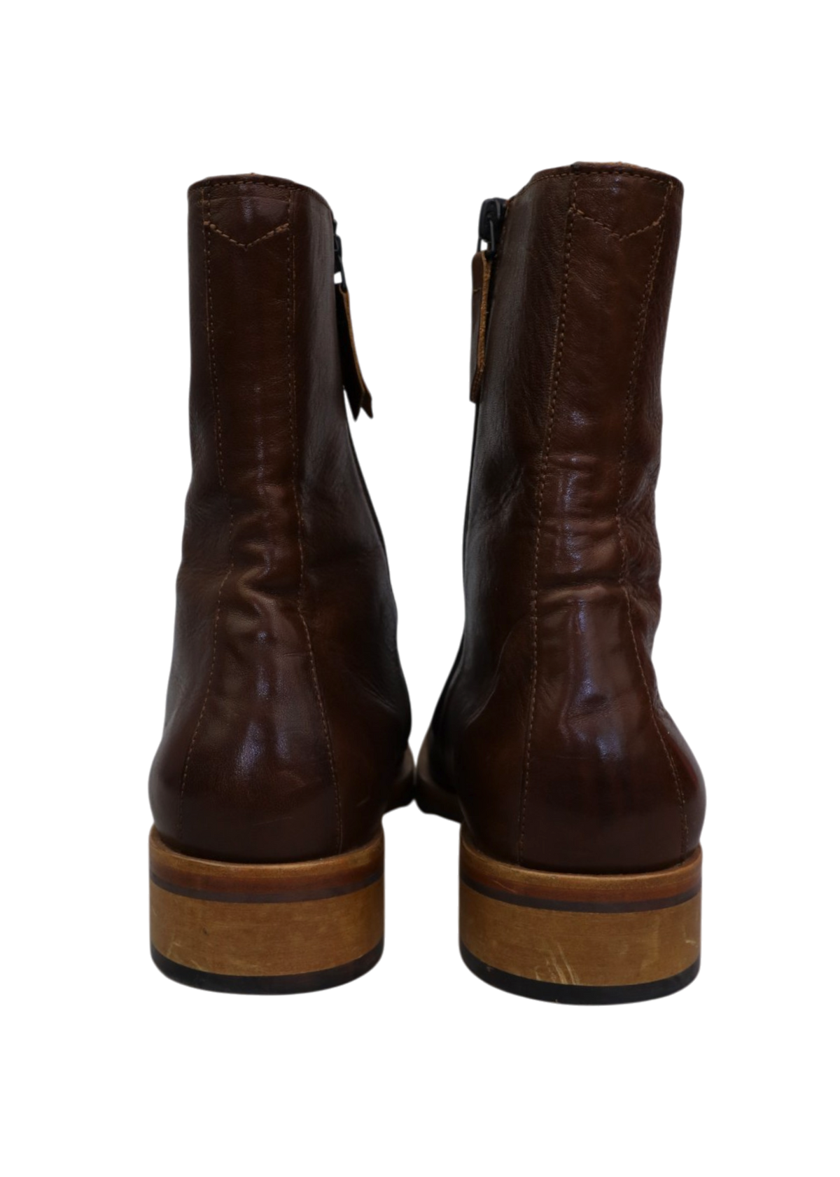 OUR LEGACY 'Camion' Brown Leather Ankle Boots