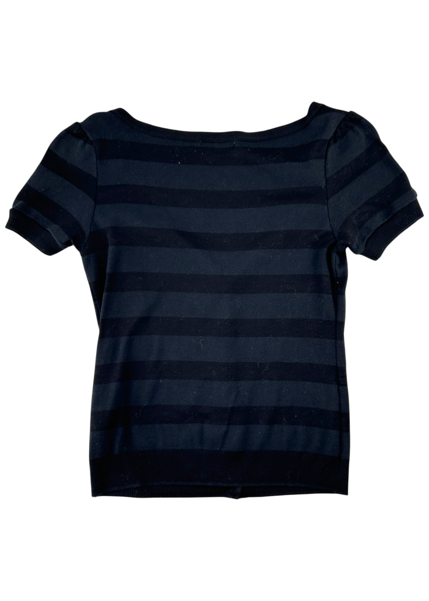 BURBERRY BLUE LABEL Two Tone Stripe Knit Cardigan