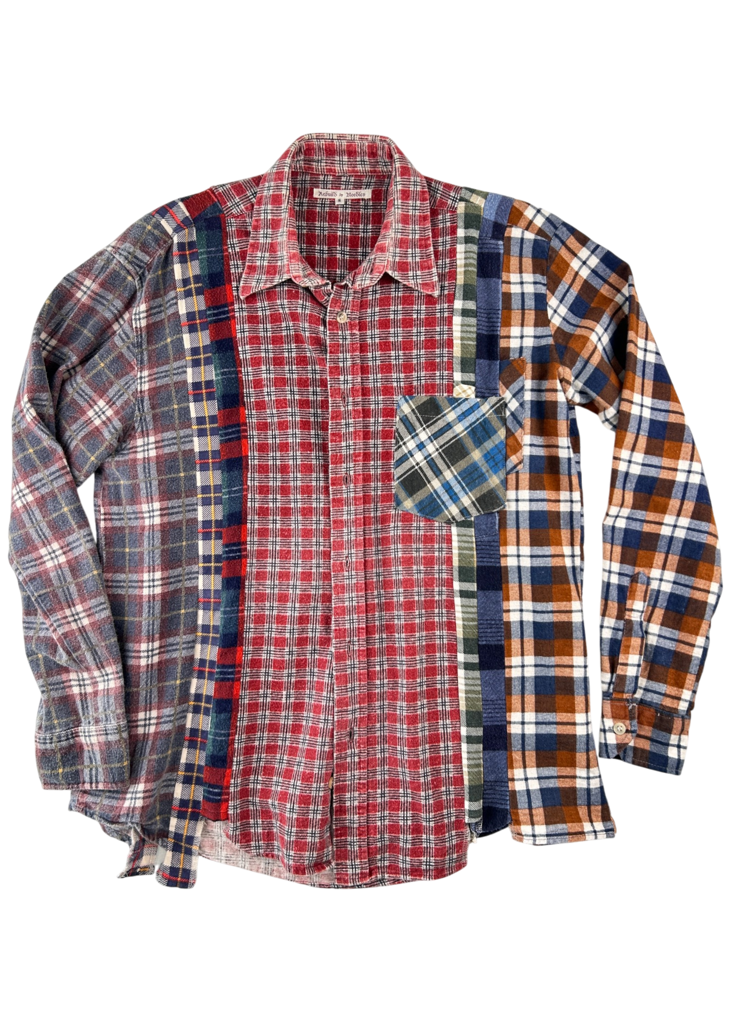 NEEDLES REBUILD '7 Cuts' Flannel Shirt
