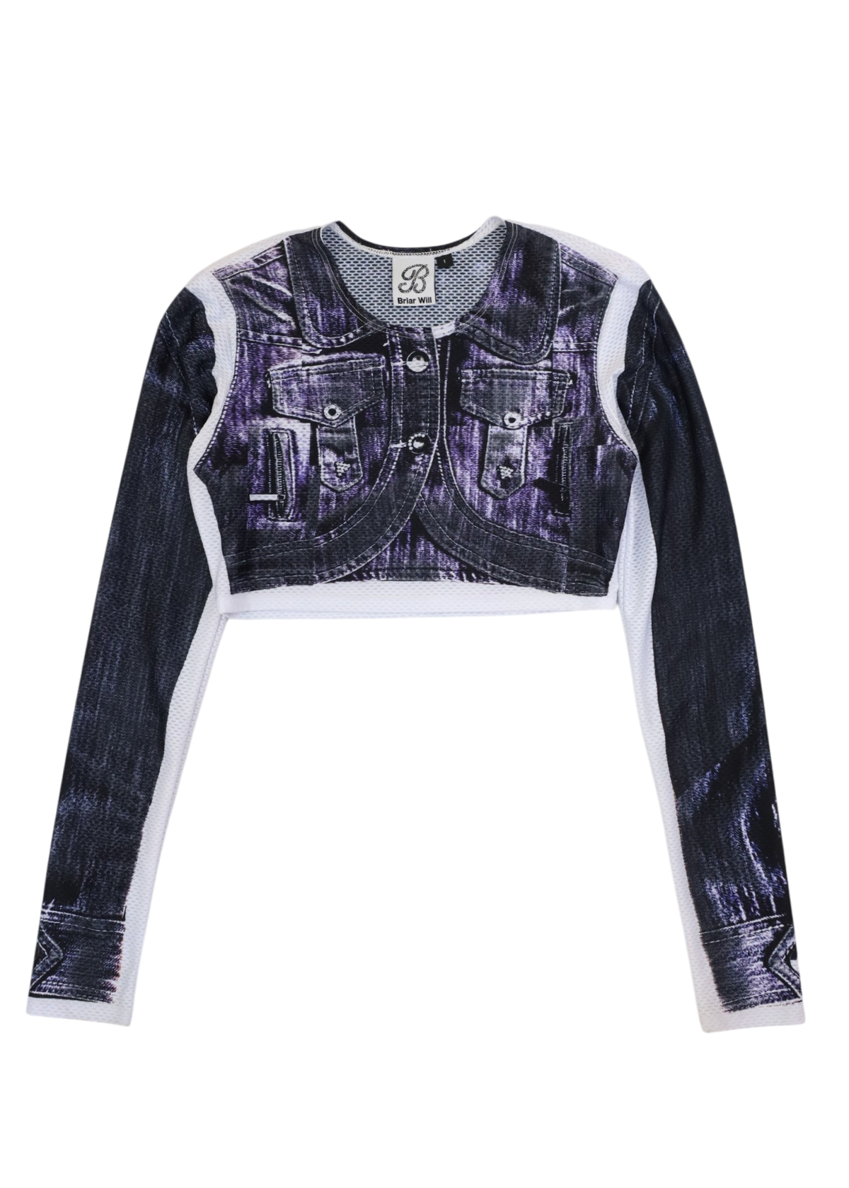 BRIAR WILL (AS IS) 'The Eternity Bolero' Screen Print Top
