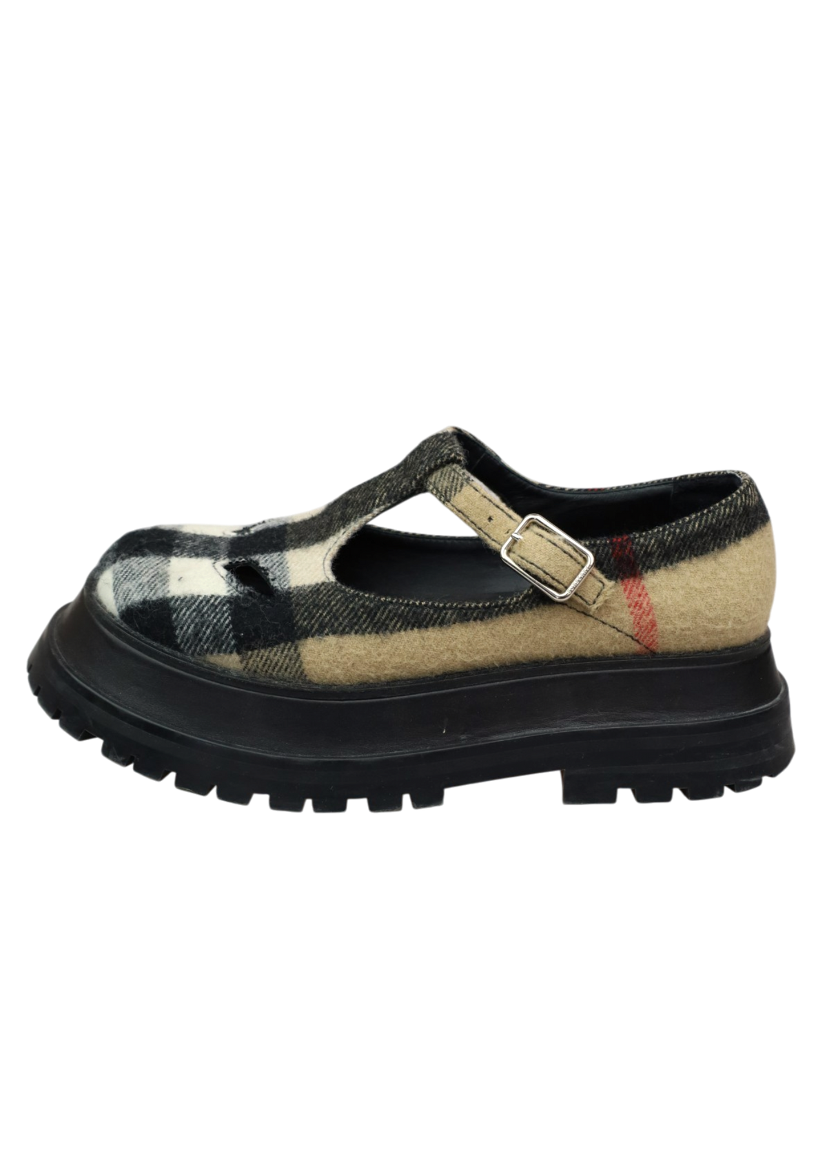 BURBERRY 'Aldwich' Plaid Mary Jane Platform