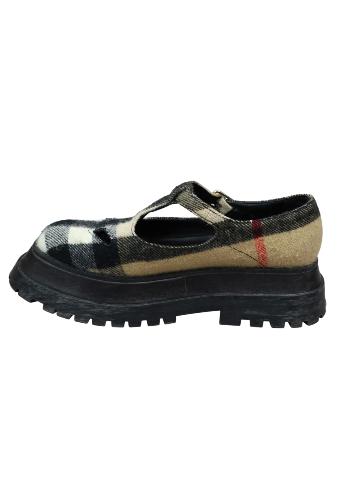 BURBERRY 'Aldwich' Plaid Mary Jane Platform