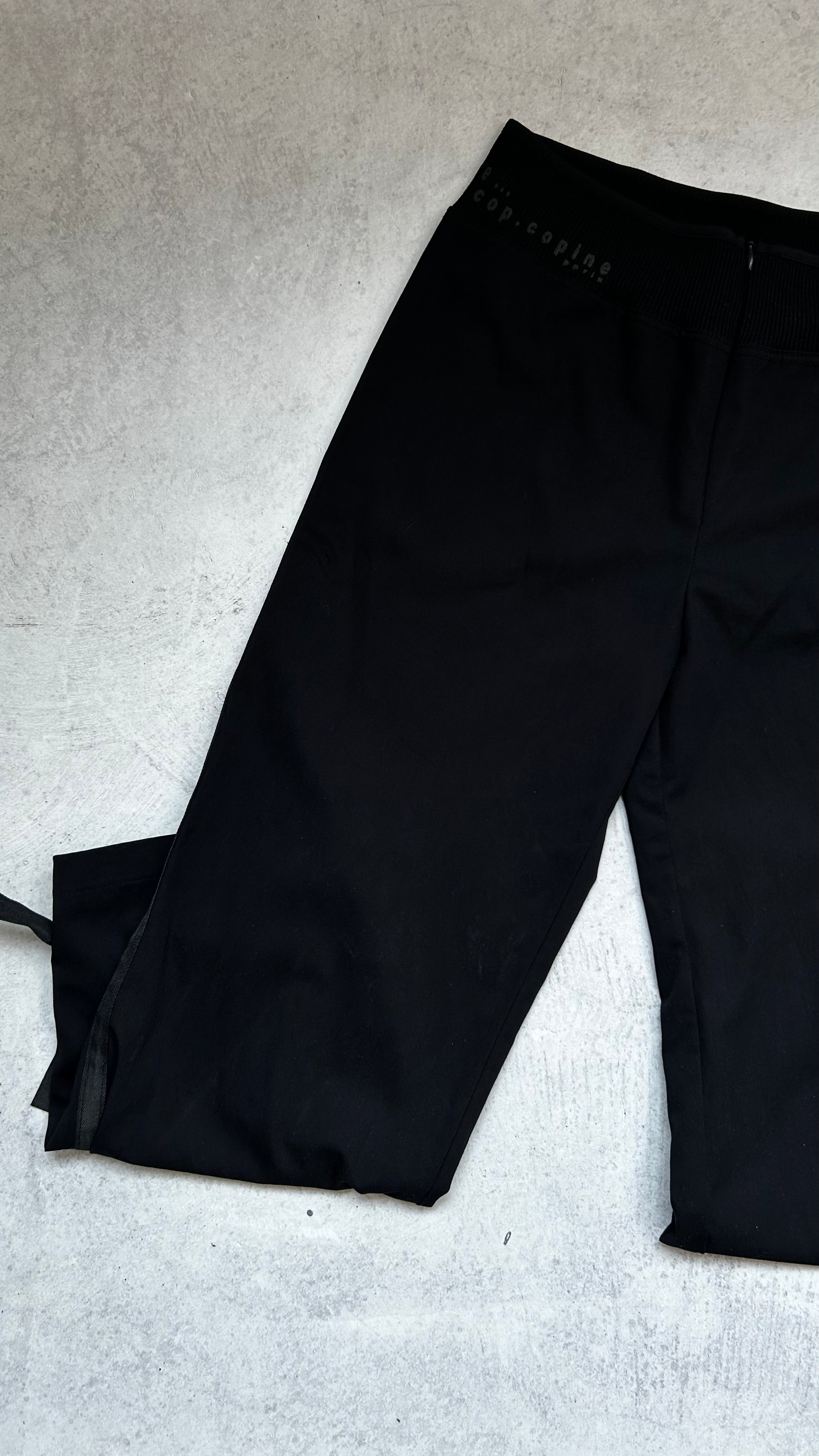 COP COPINE Black Nylon Capris