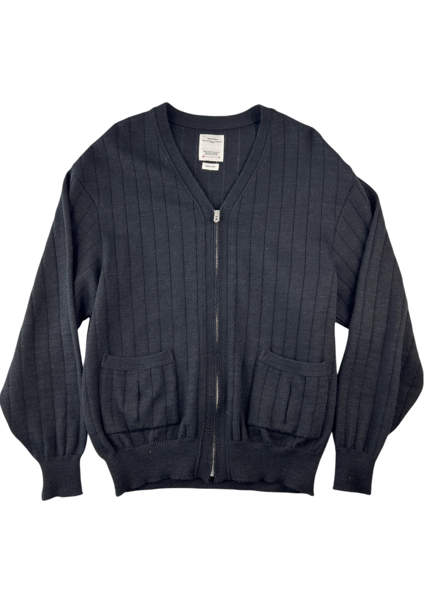 VISVIM (BNWT) Wool/Linen Knit Zip Cardigan