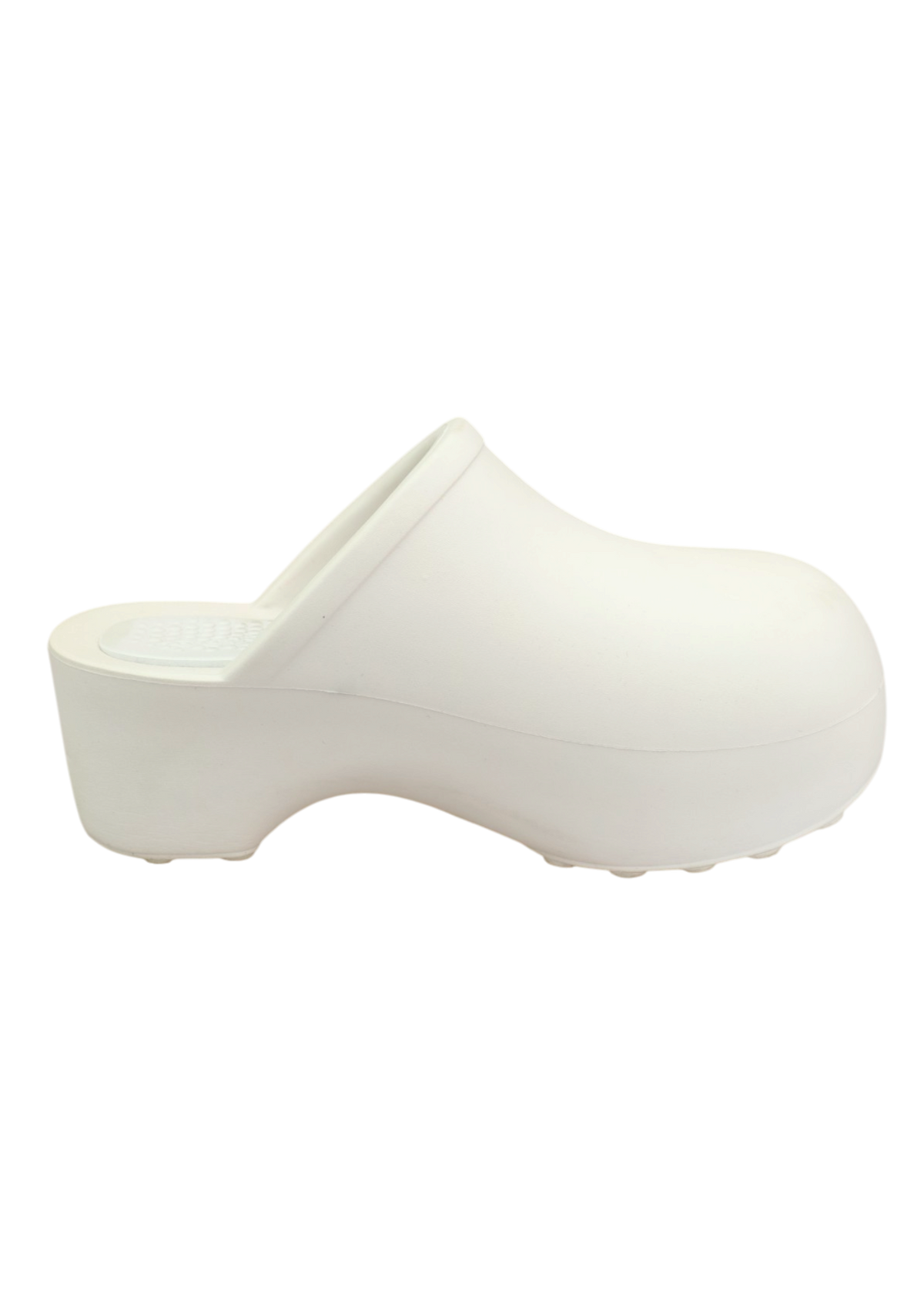 PRAYING White Platform Clog