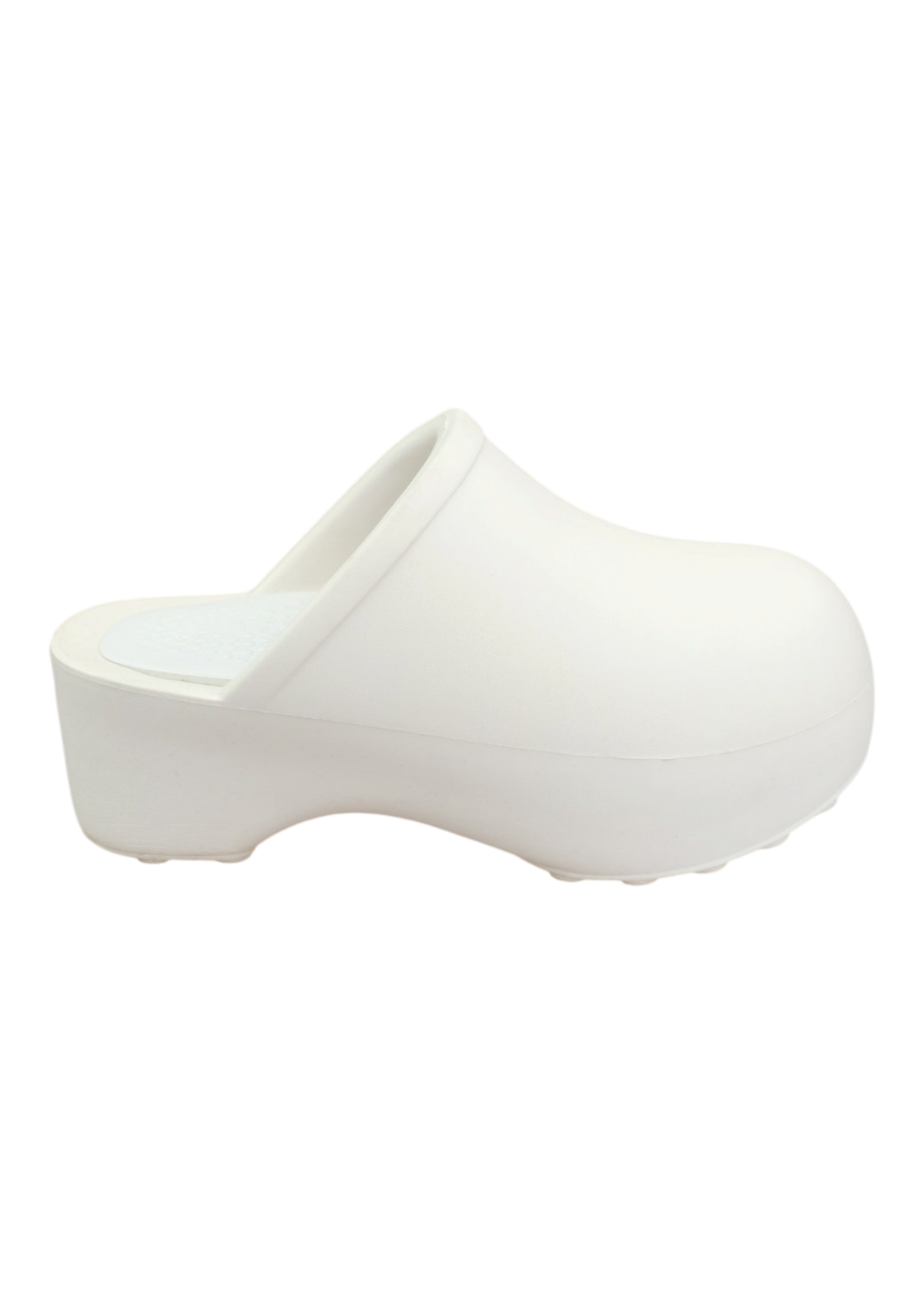 PRAYING White Platform Clog