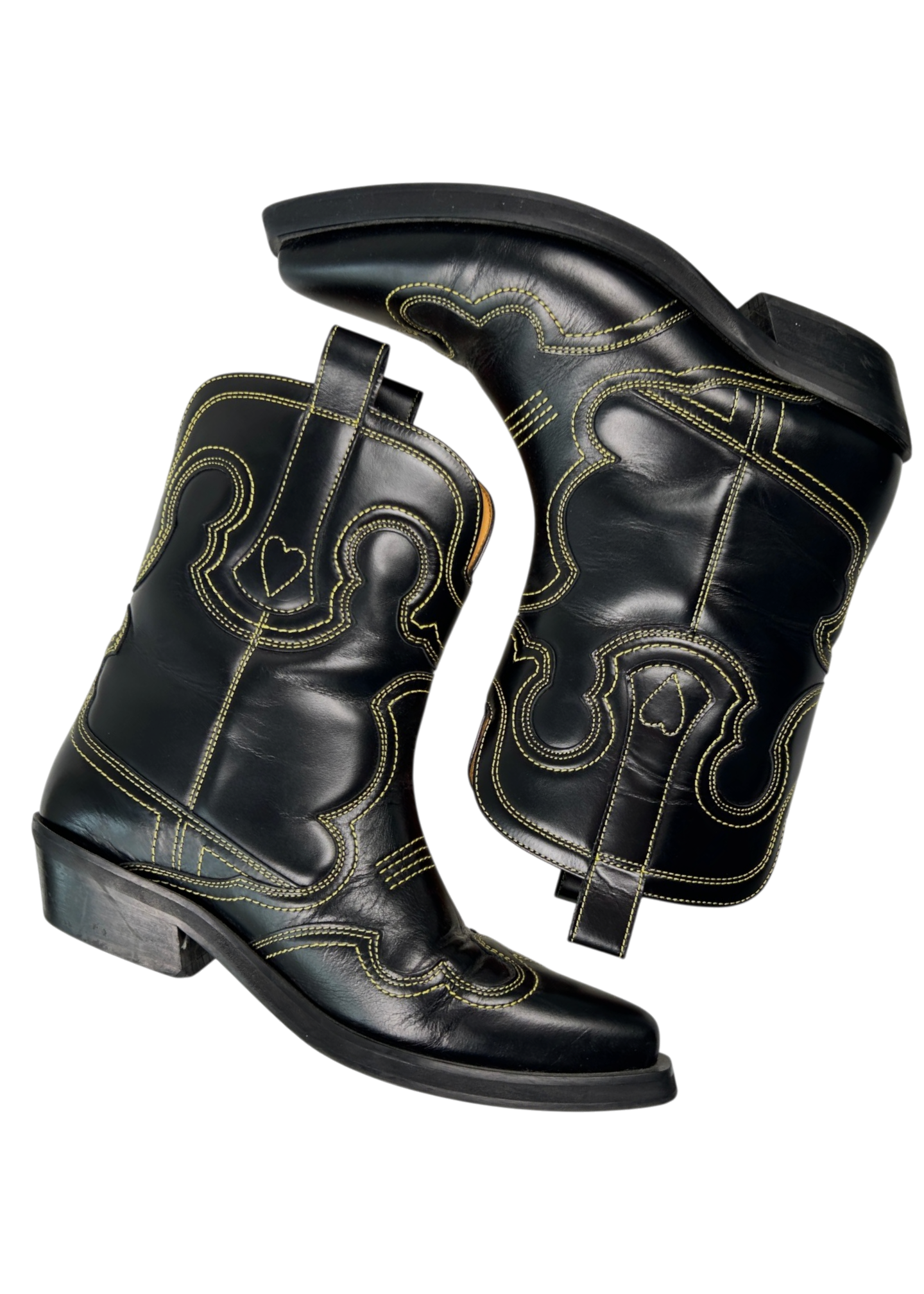 GANNI (AS IS) Low Shaft Western Boots