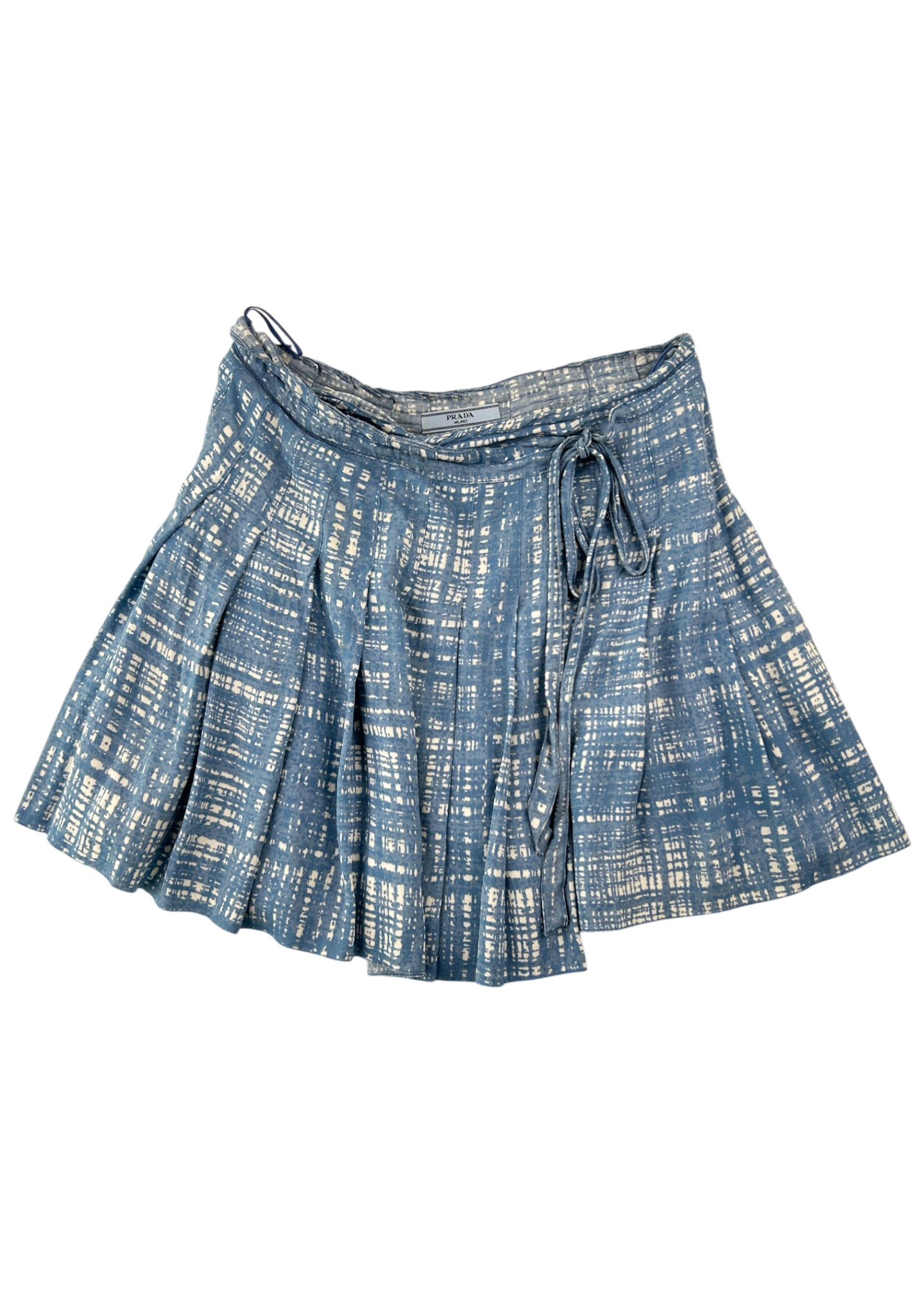 PRADA (AS IS) 2010 Re-Issue S/S96 Graffiti Crepe Pleat Mini Skirt