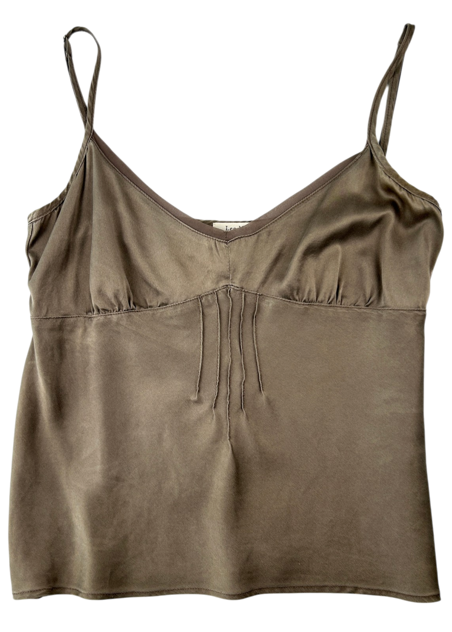 LEE MATHEWS Vintage Sage Green Silk Cami