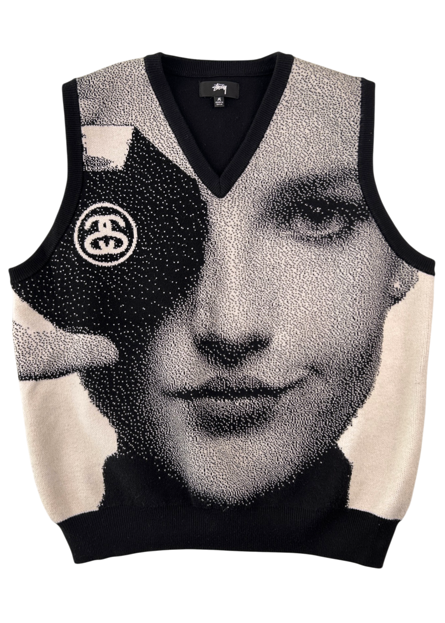 STUSSY Jacquard Face Knit Vest