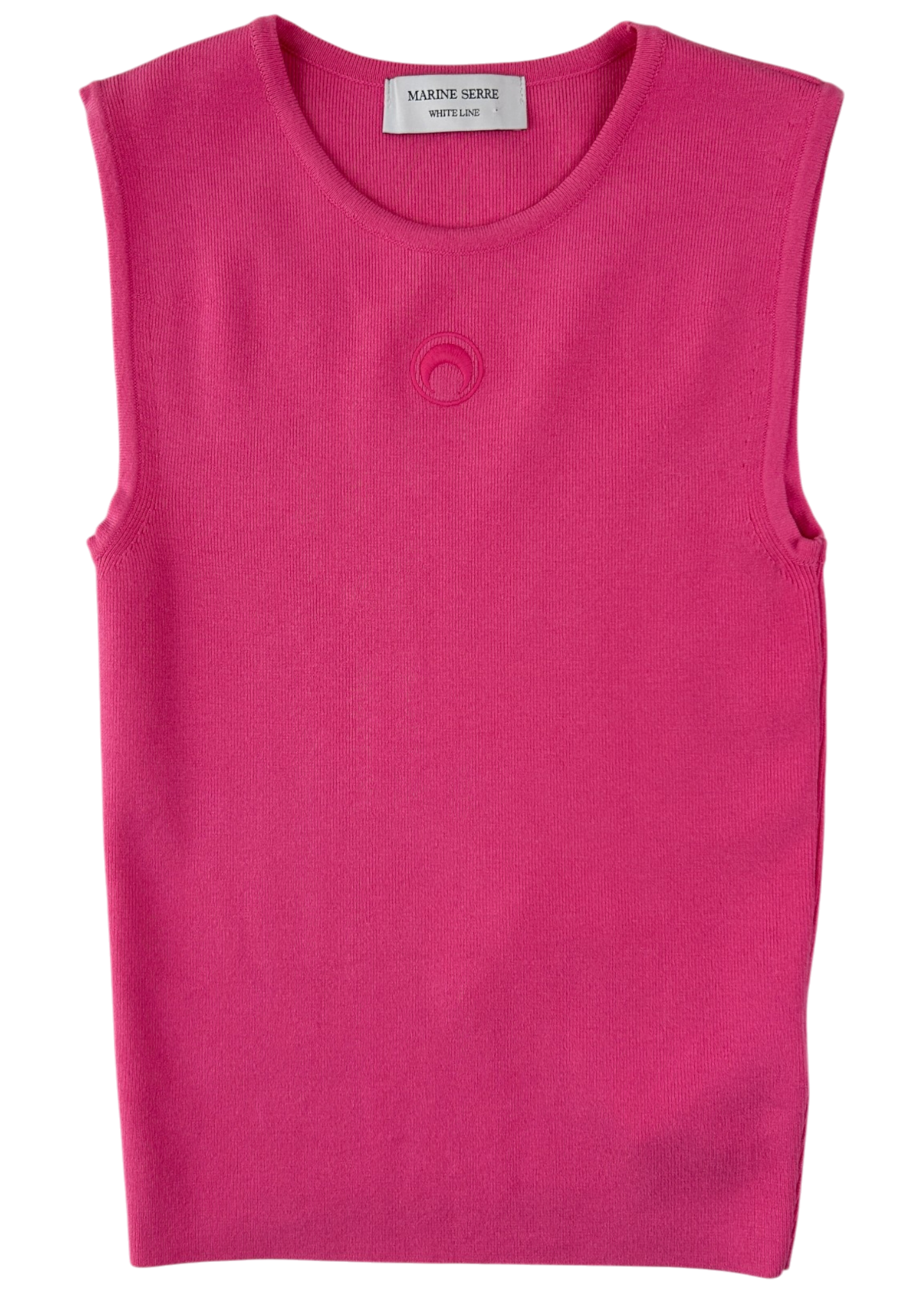 MARINE SERRE (BNWT) Pink 'Core Knit Pullover' Tank