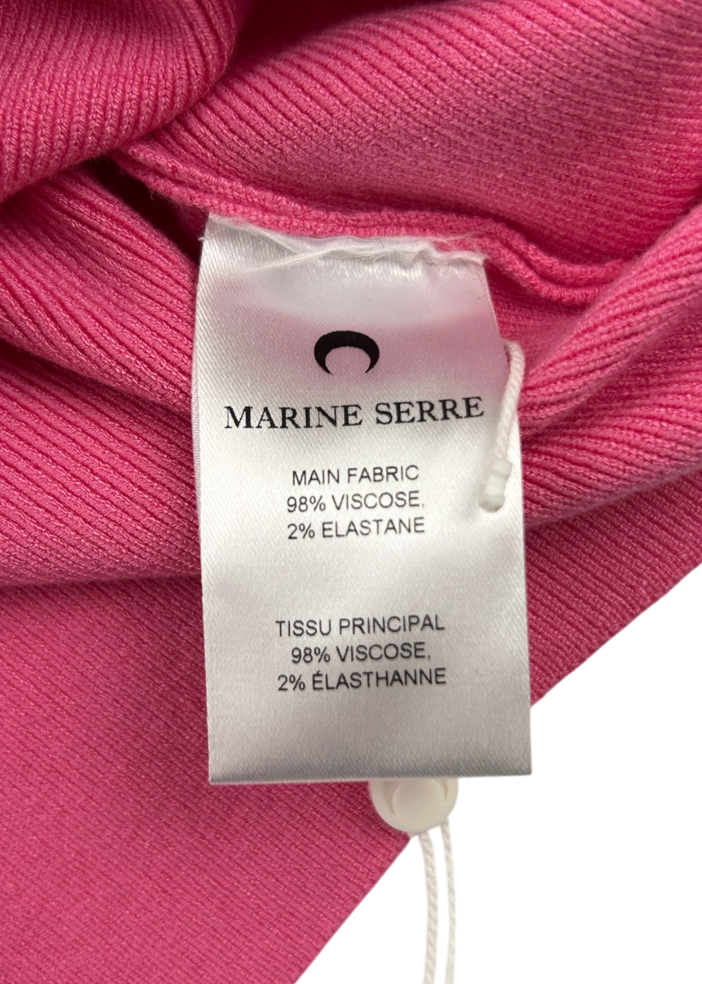 MARINE SERRE (BNWT) Pink 'Core Knit Pullover' Tank