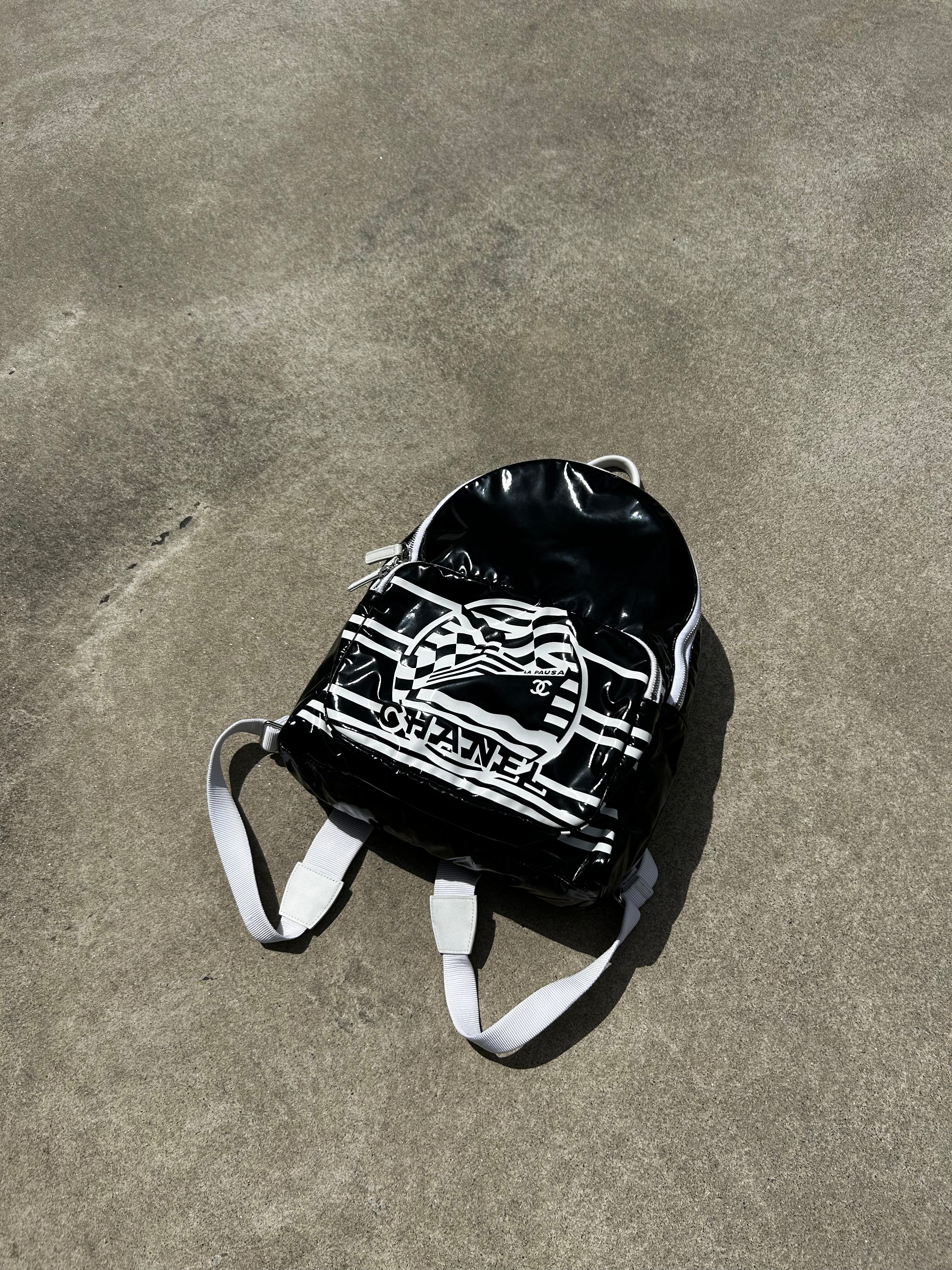 CHANEL Resort 2019 'La Pausa Bay' Vinyl Backpack