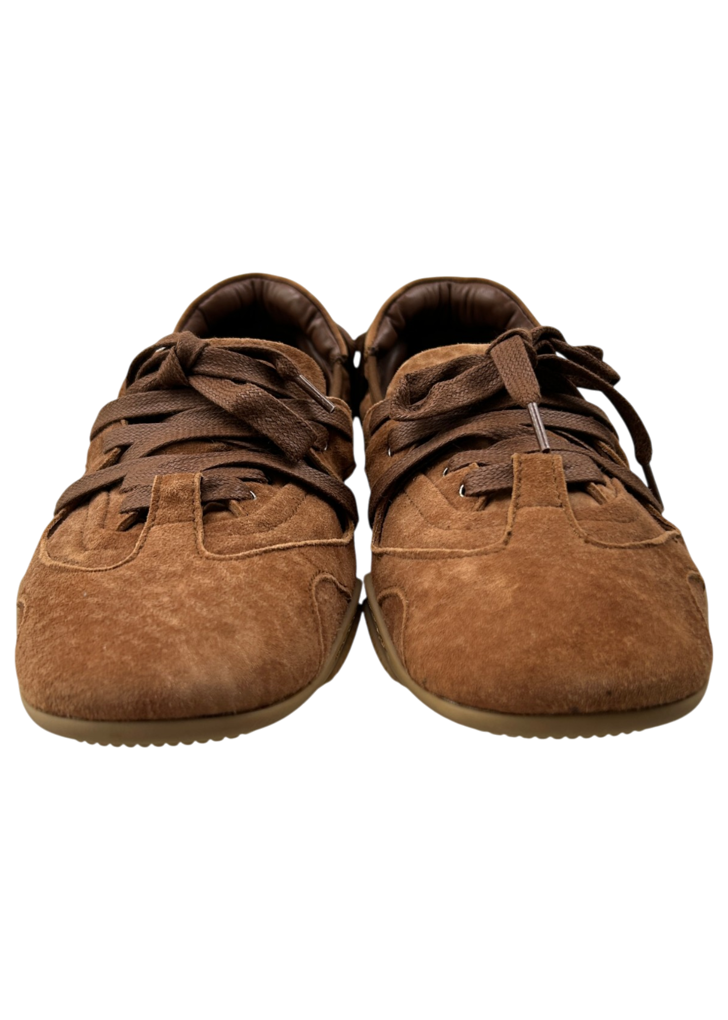 ACNE STUDIOS FW2025 Brown Suede Lace Up Shoes