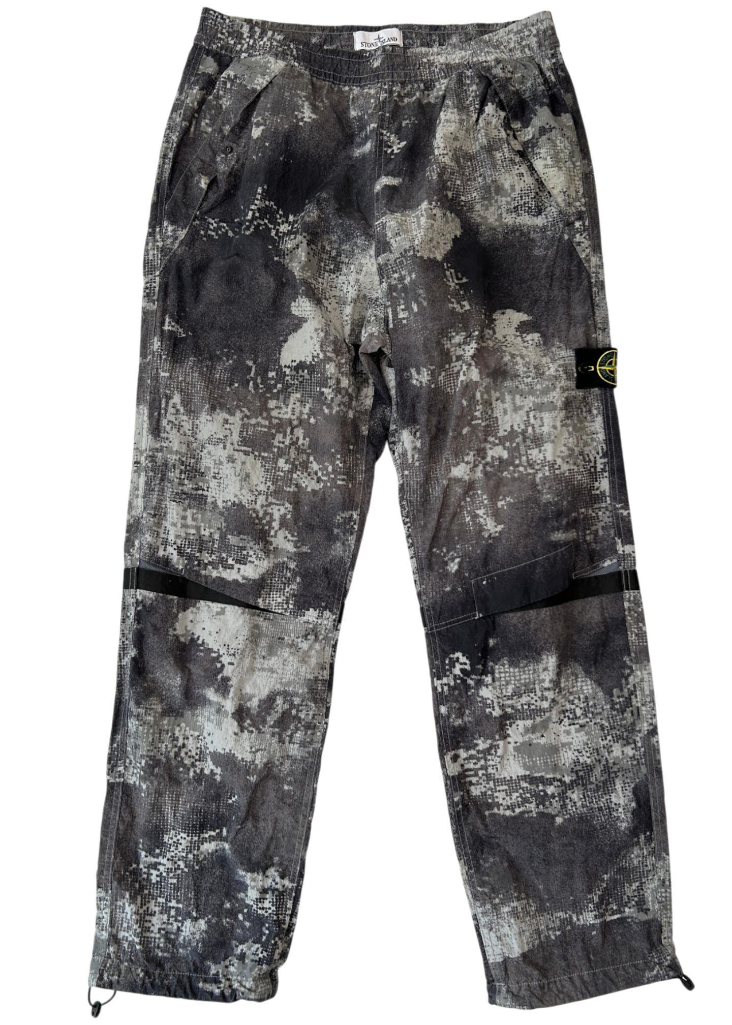STONE ISLAND Grid Camo Knee Vent Tapered Pants