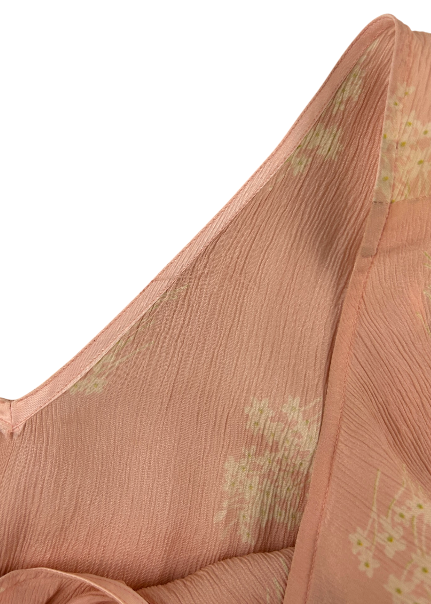 CHANEL VINTAGE (AS IS) Chanel Creations 1970s Plisse Floral Maxi Dress