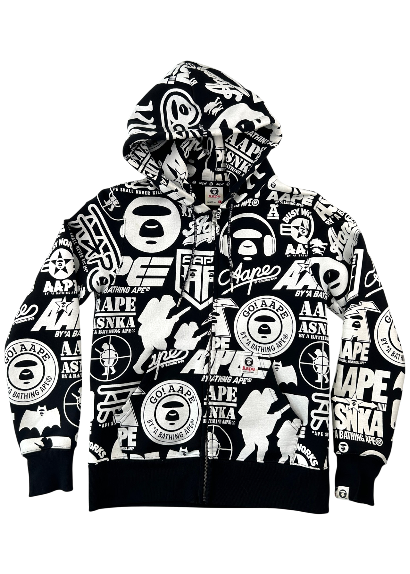 AAPE By A Bathing Ape (AS IS) All Over Print Zip Up Hoodie