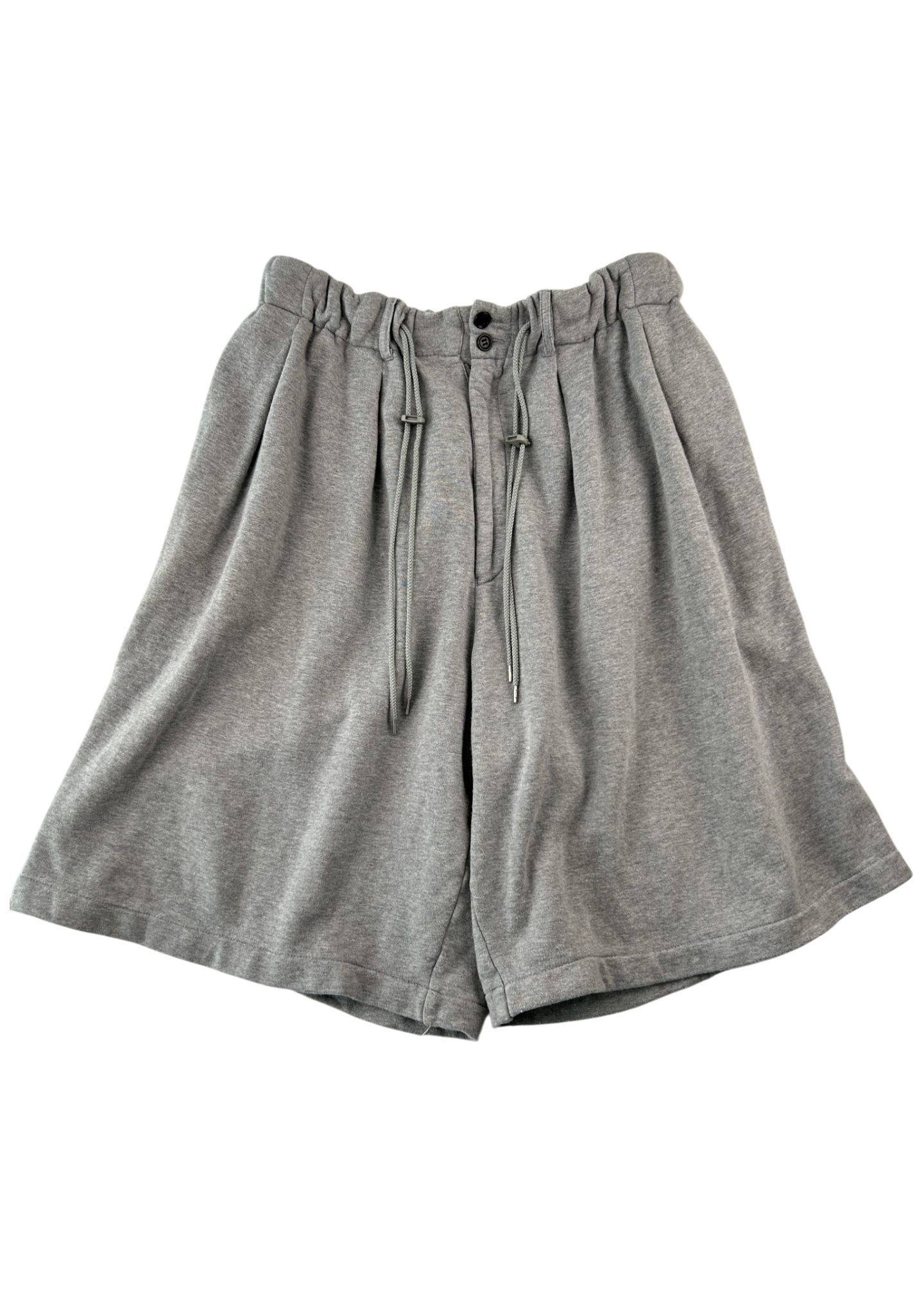 SILLAGE (AS IS) 'Loop Wheel Circular' Cotton Wide Leg Shorts