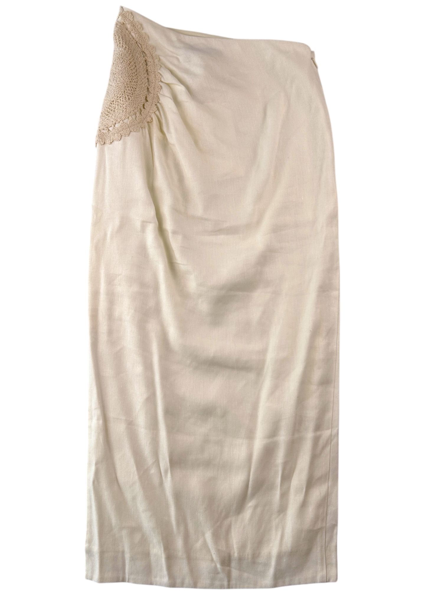SIR (BNWT) Ivory 'Atacama' Crochet Sun Midi Skirt