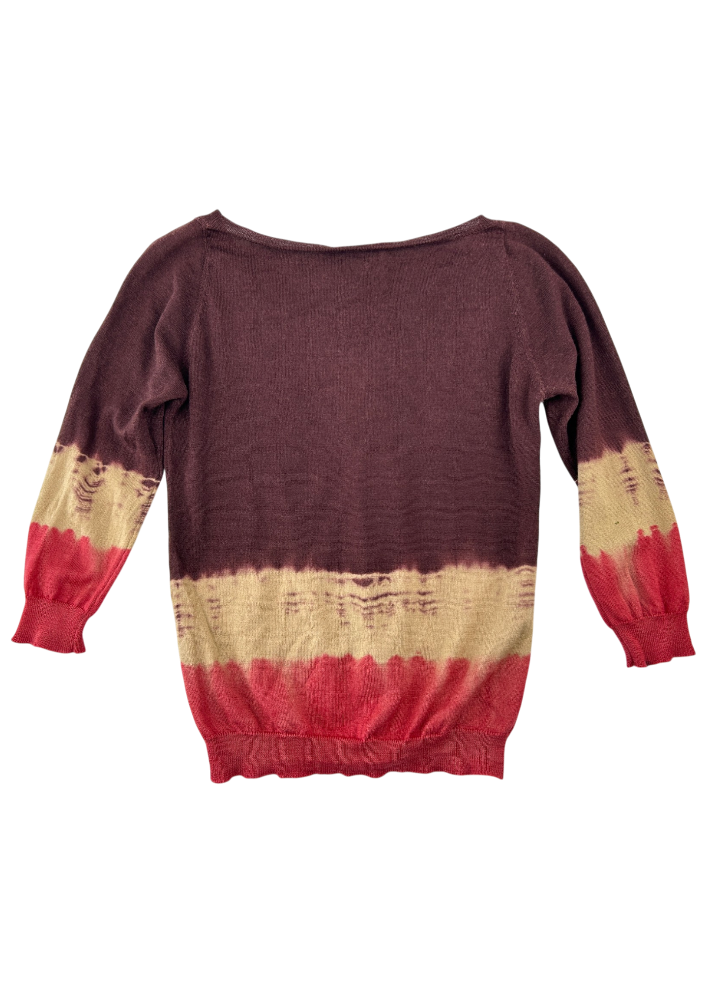 PRADA (AS IS) S/S 2004 Tie Dye Silk Wool Knit