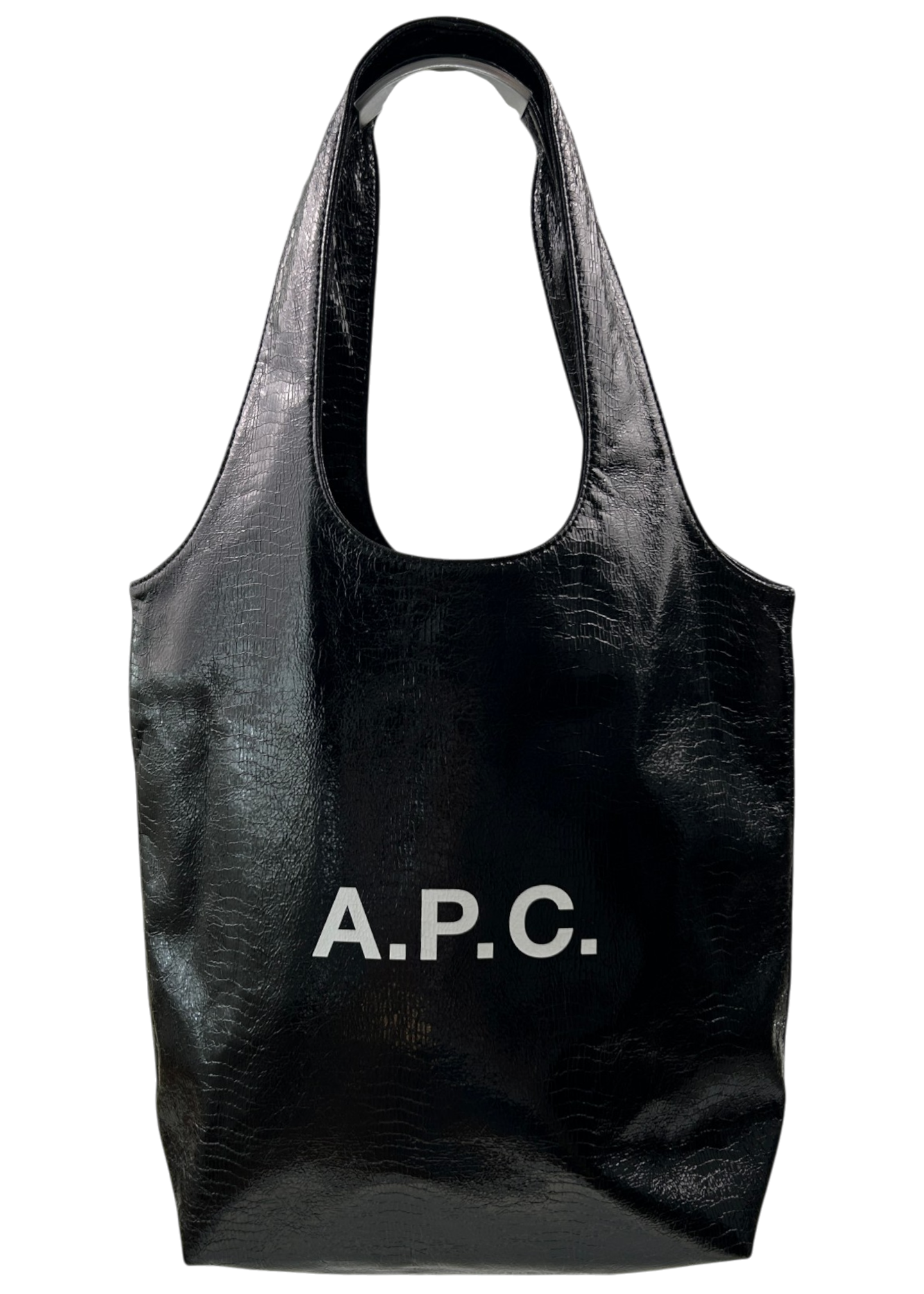 APC 'Ninon Tote' PVC Croc Effect Logo Bag