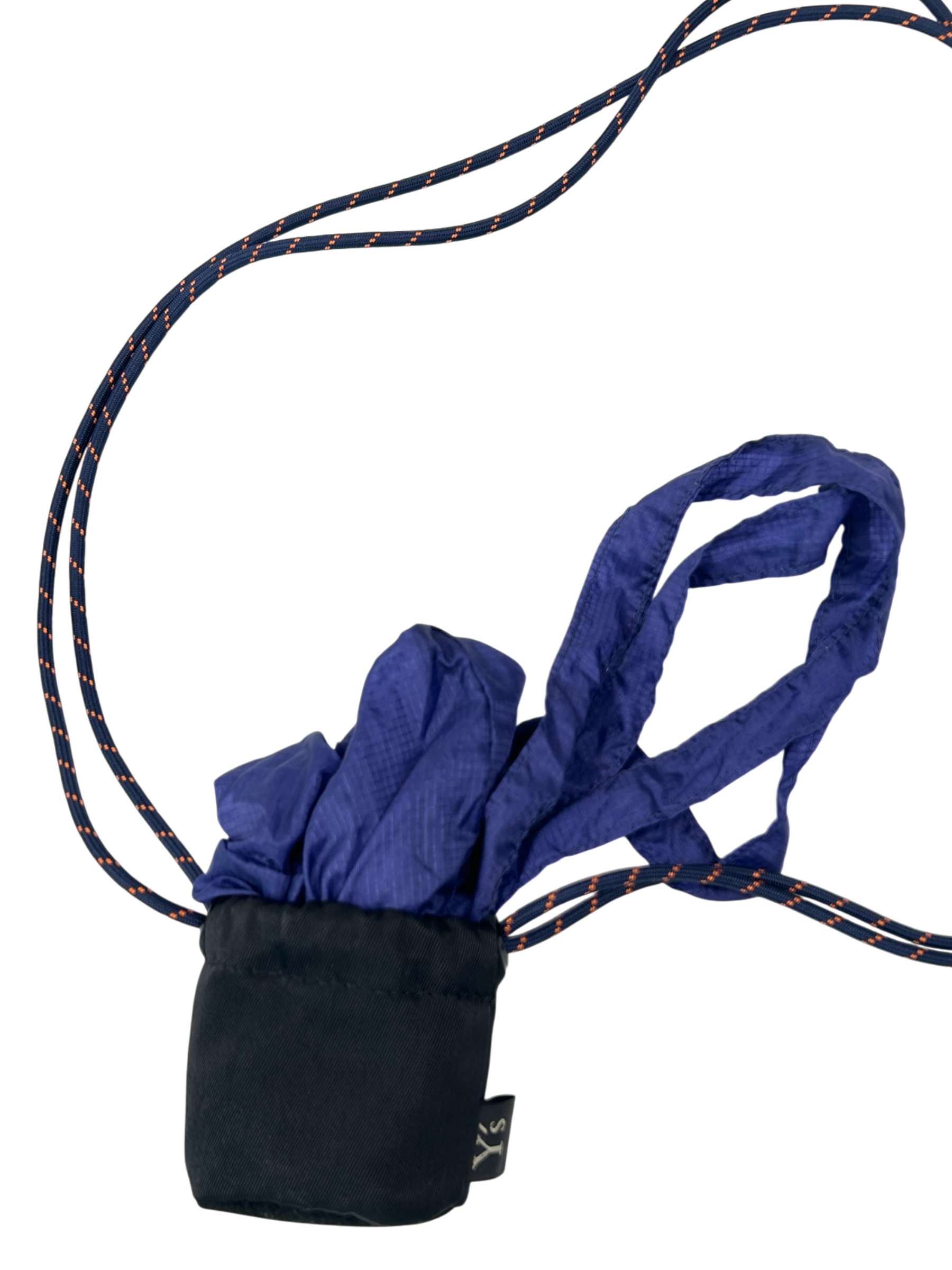 Y'S Nylon Shopping Tote + Drawstring Carry Pouch