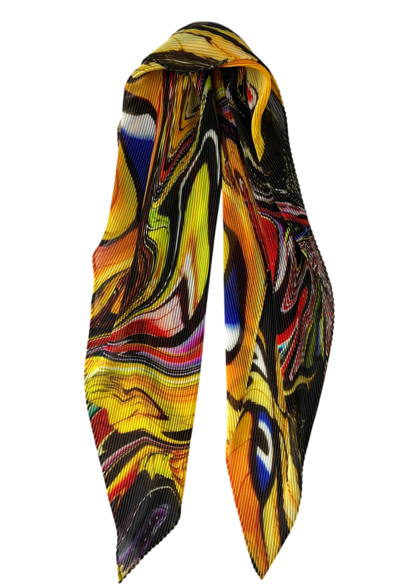 ISSEY MIYAKE ME Marbled Swirl Pleat Scarf