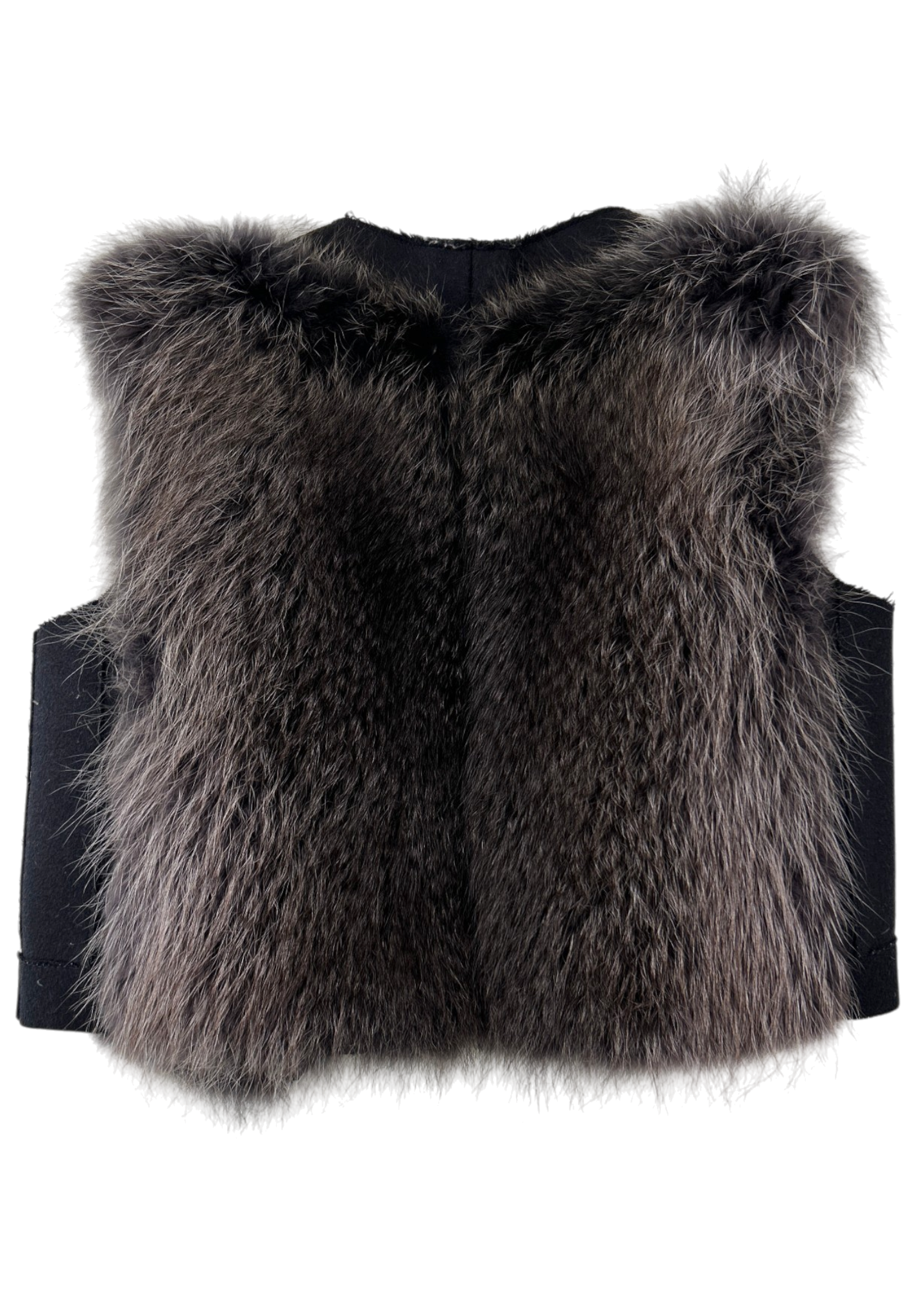 MARNI Wool/Racoon Fur Open Vest